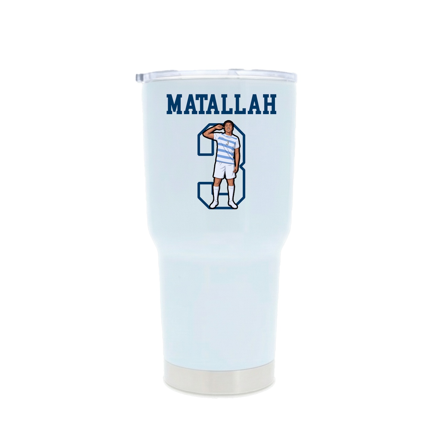 30oz Stainless Steel Tumbler — Shirsey in White