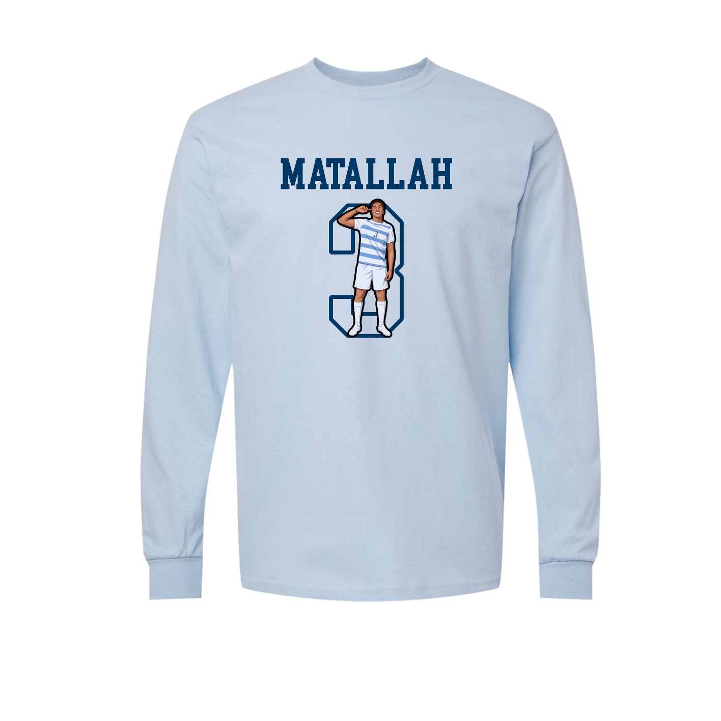 Long Sleeve Tee — Shirsey in Light Blue