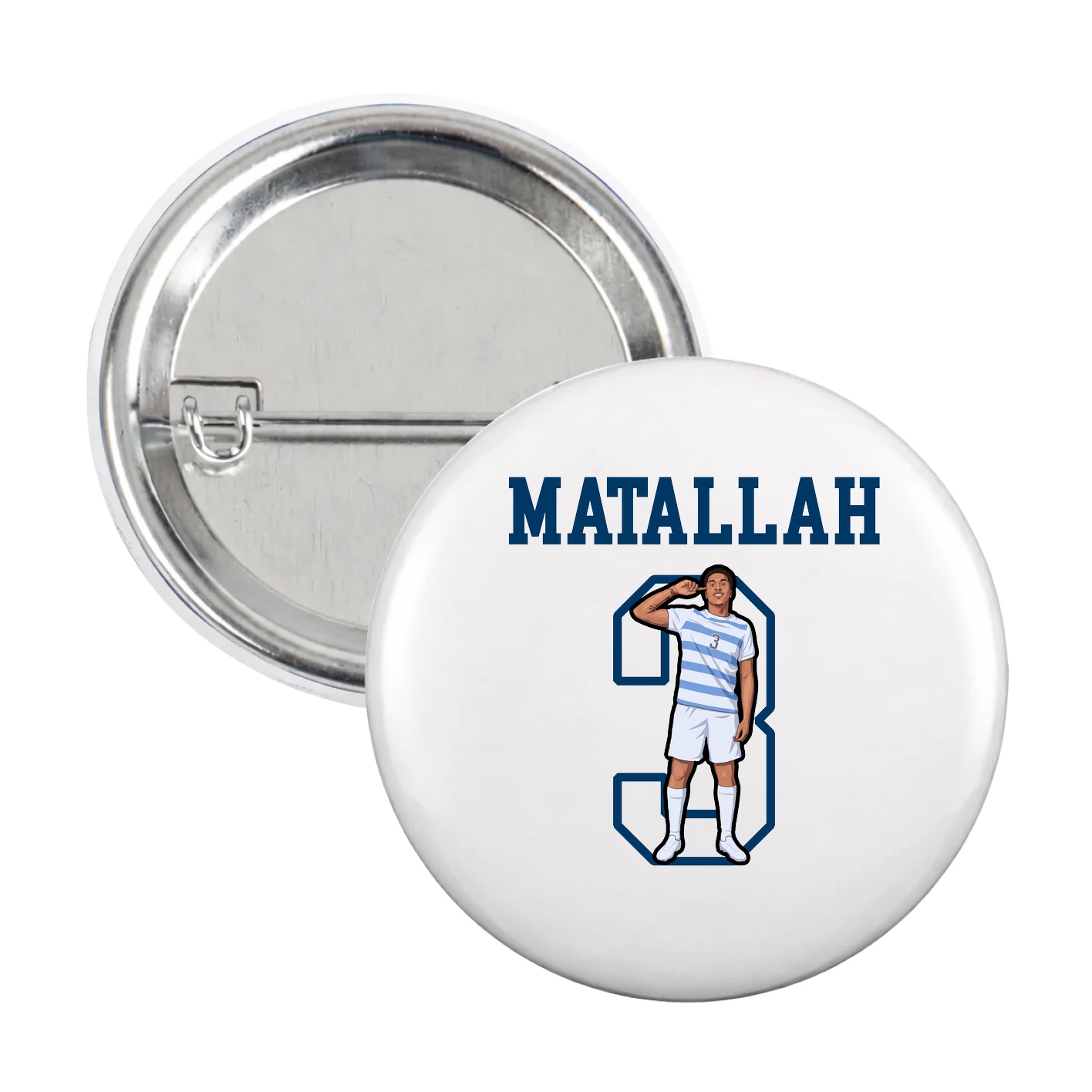 Game Day Button — Shirsey in White