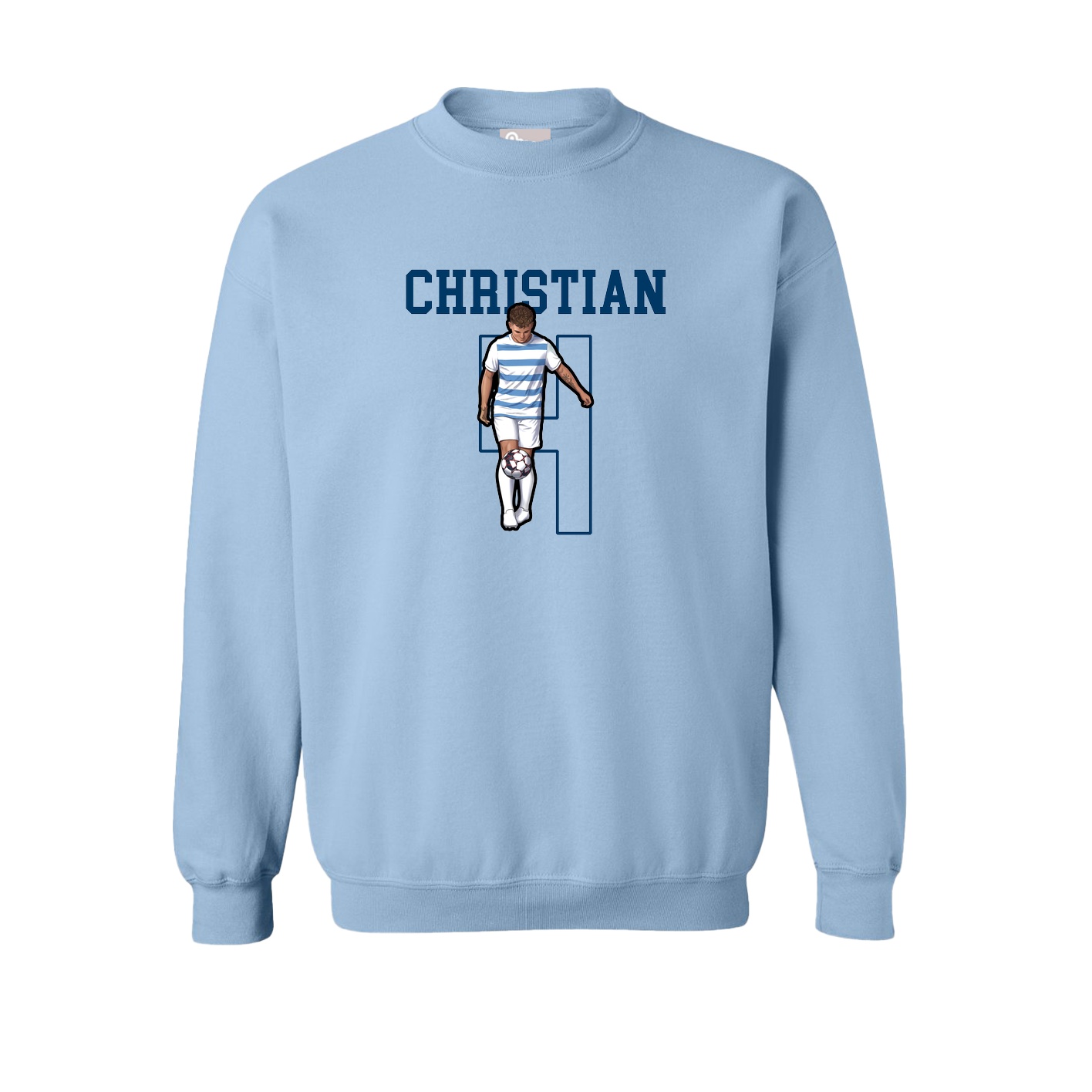Fleece Crew — Shirsey in Light Blue