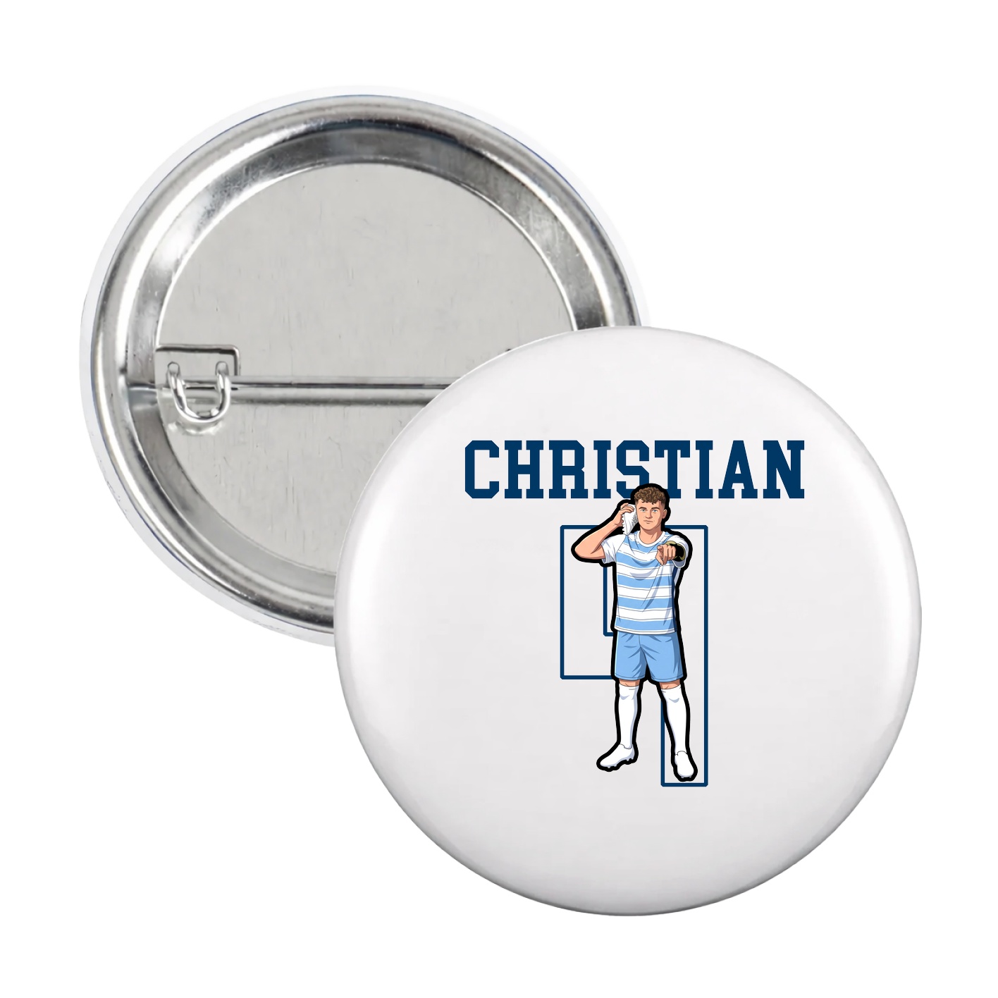 Game Day Button — Shirsey in White