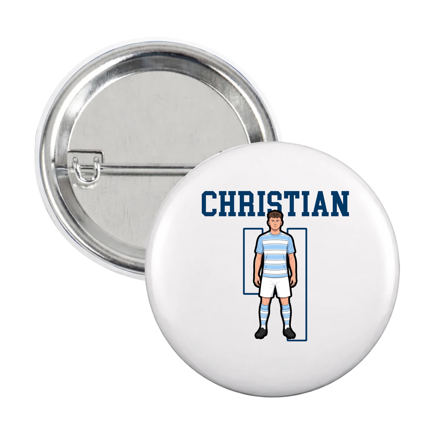 Game Day Button — Shirsey in White