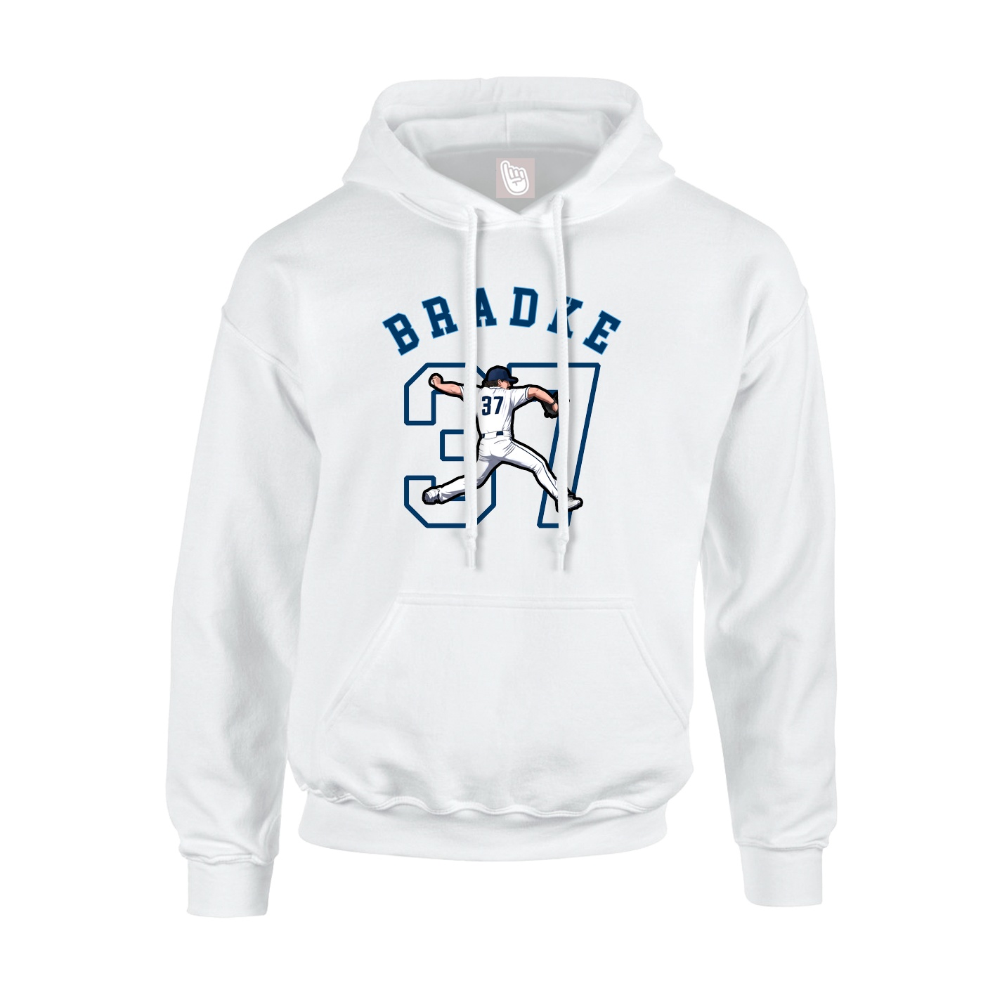 Youth Hoodie — Shirsey Arch in White