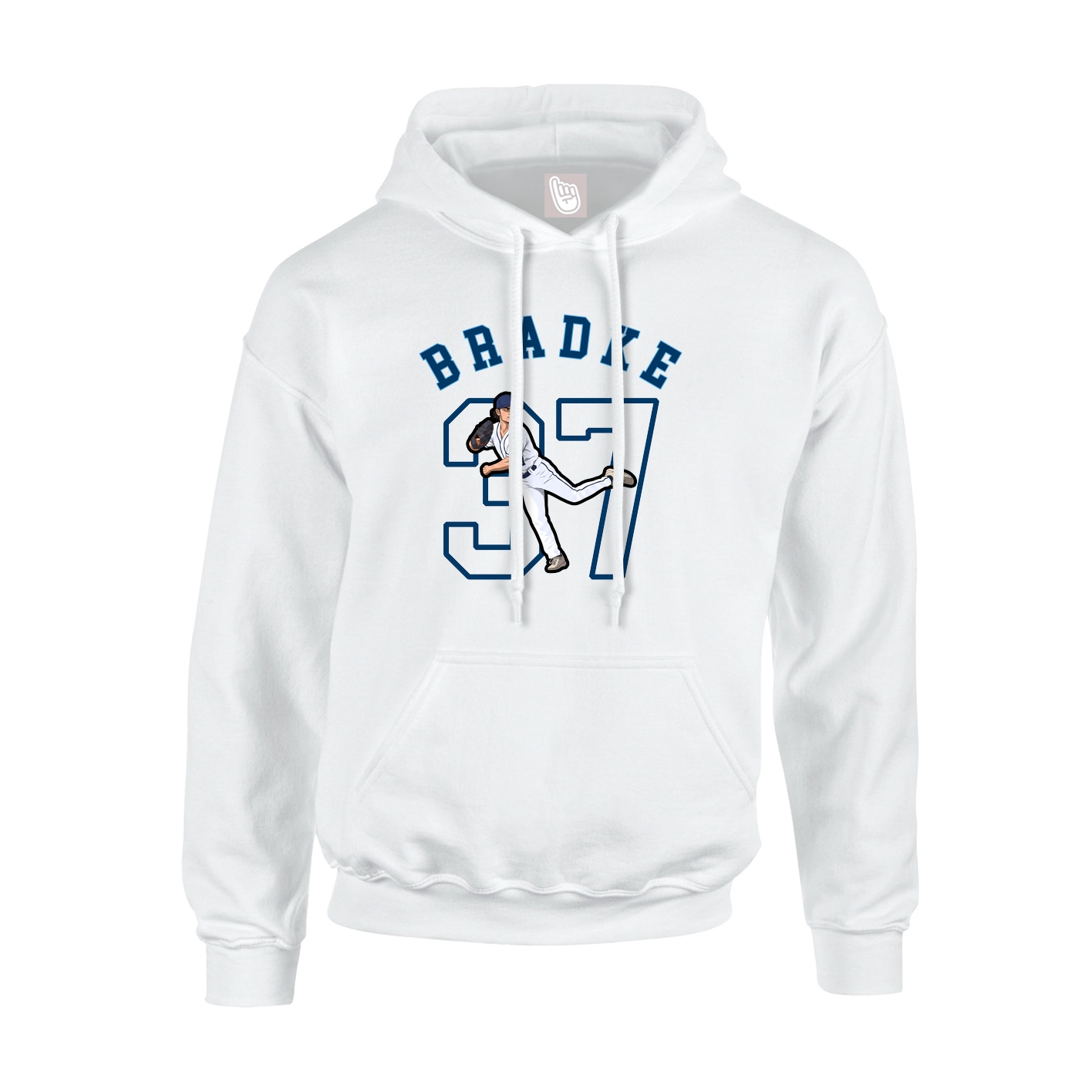 Youth Hoodie — Shirsey Arch in White