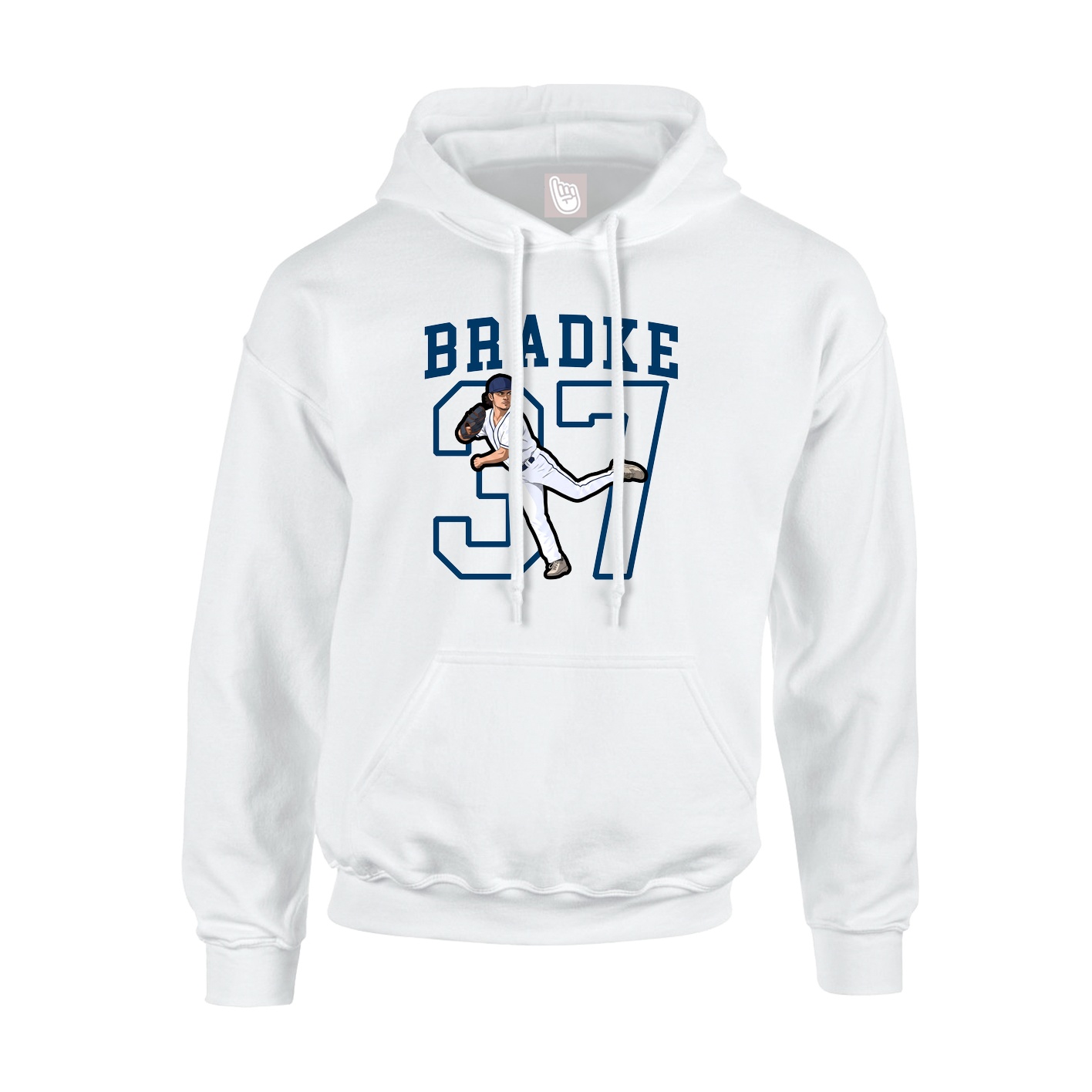 Hoodie — Shirsey in White