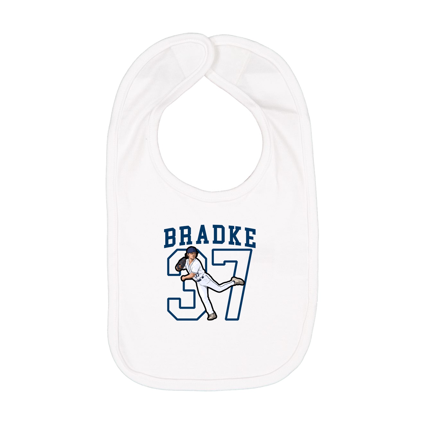 Infant Bib — Shirsey in White