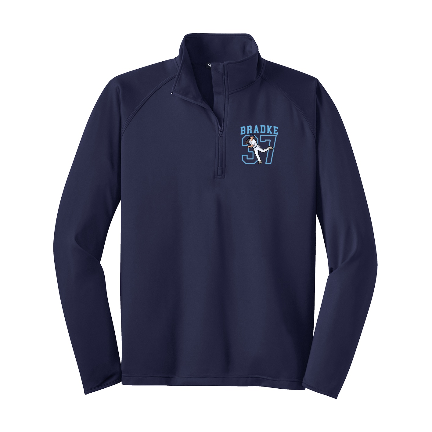 Q-Zip Pullover — Shirsey in Navy