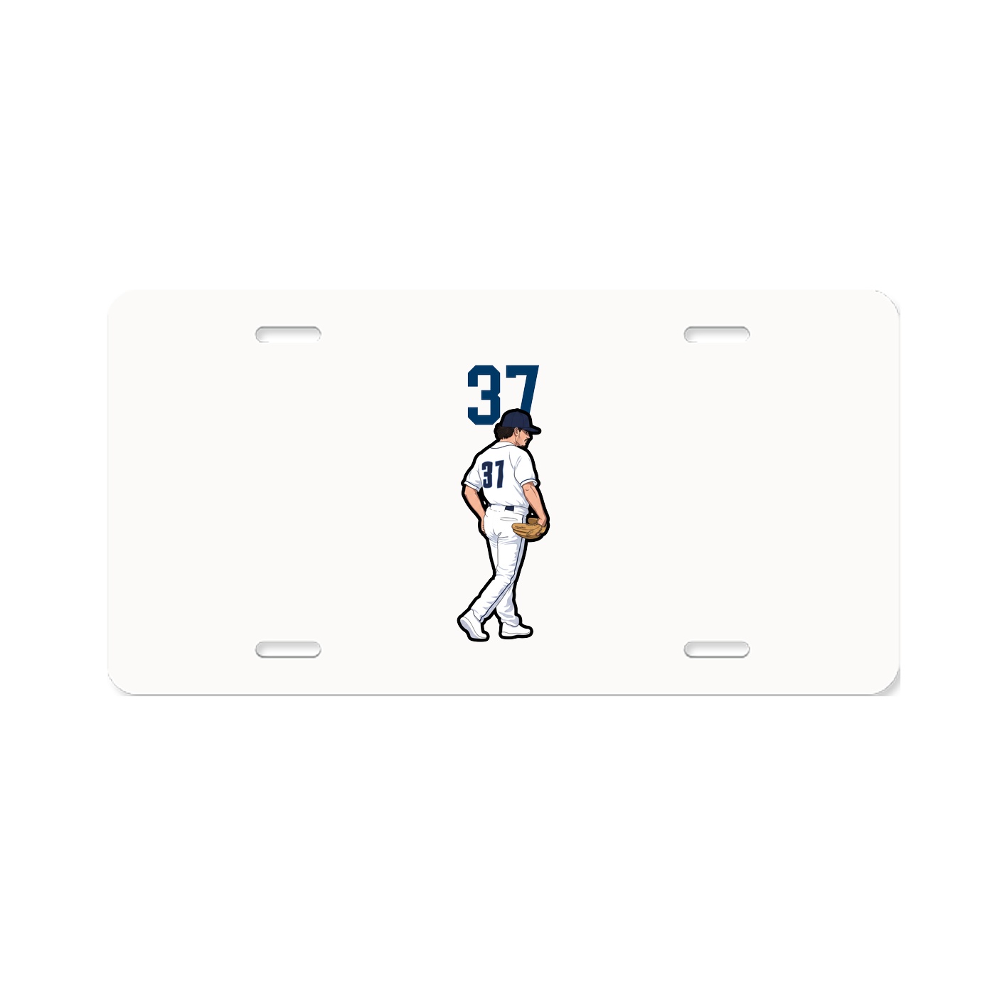 License Plate — Number Top in Classic