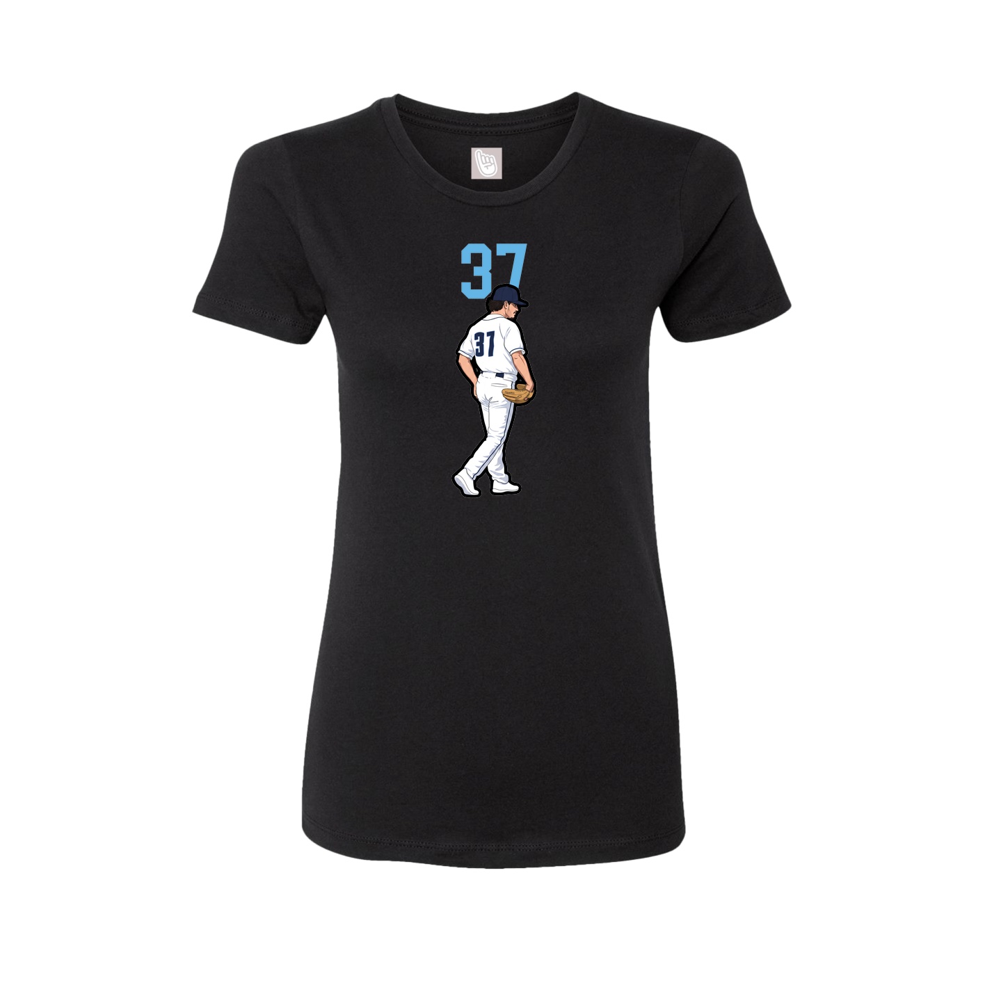Womens Tee — Number Top in Black