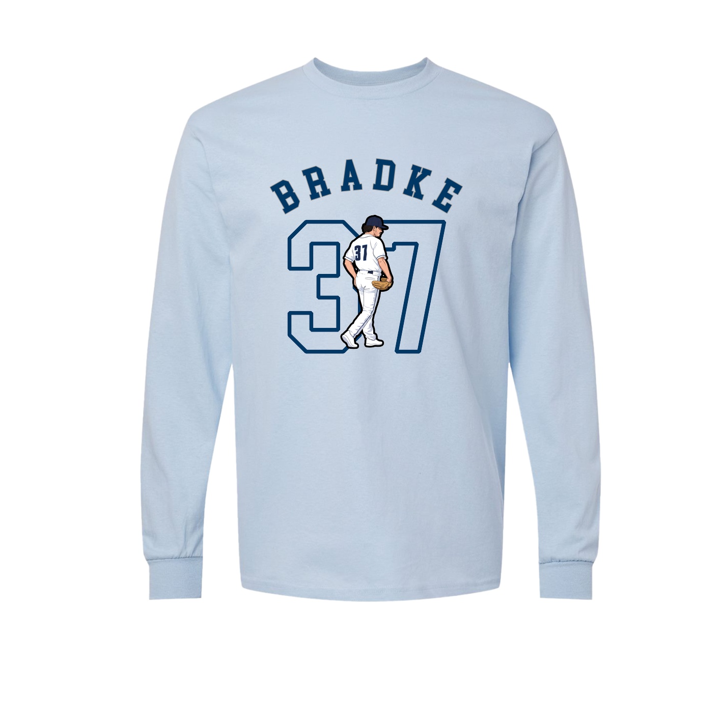 Long Sleeve Tee — Shirsey Arch in Light Blue