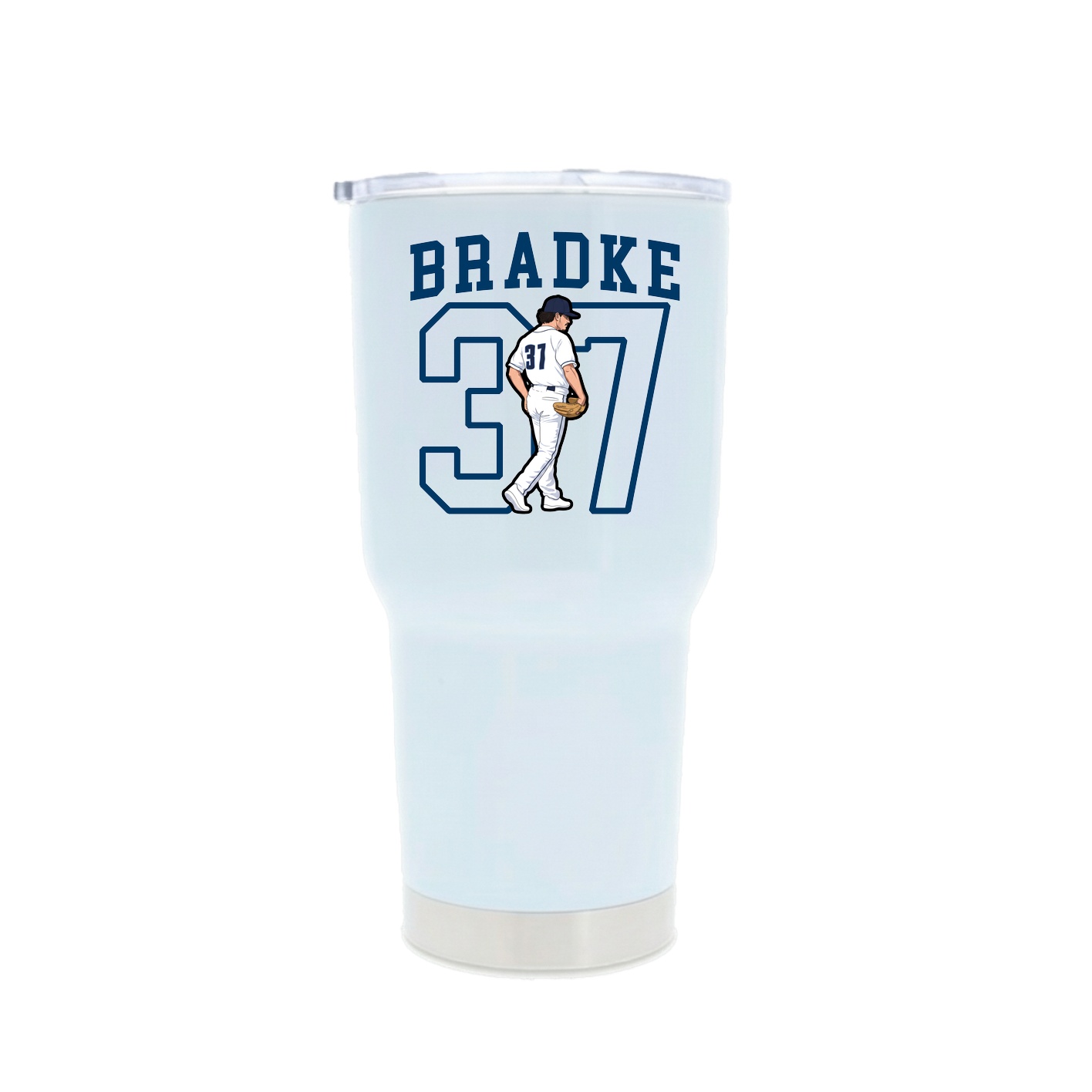 30oz Stainless Steel Tumbler — Shirsey in White