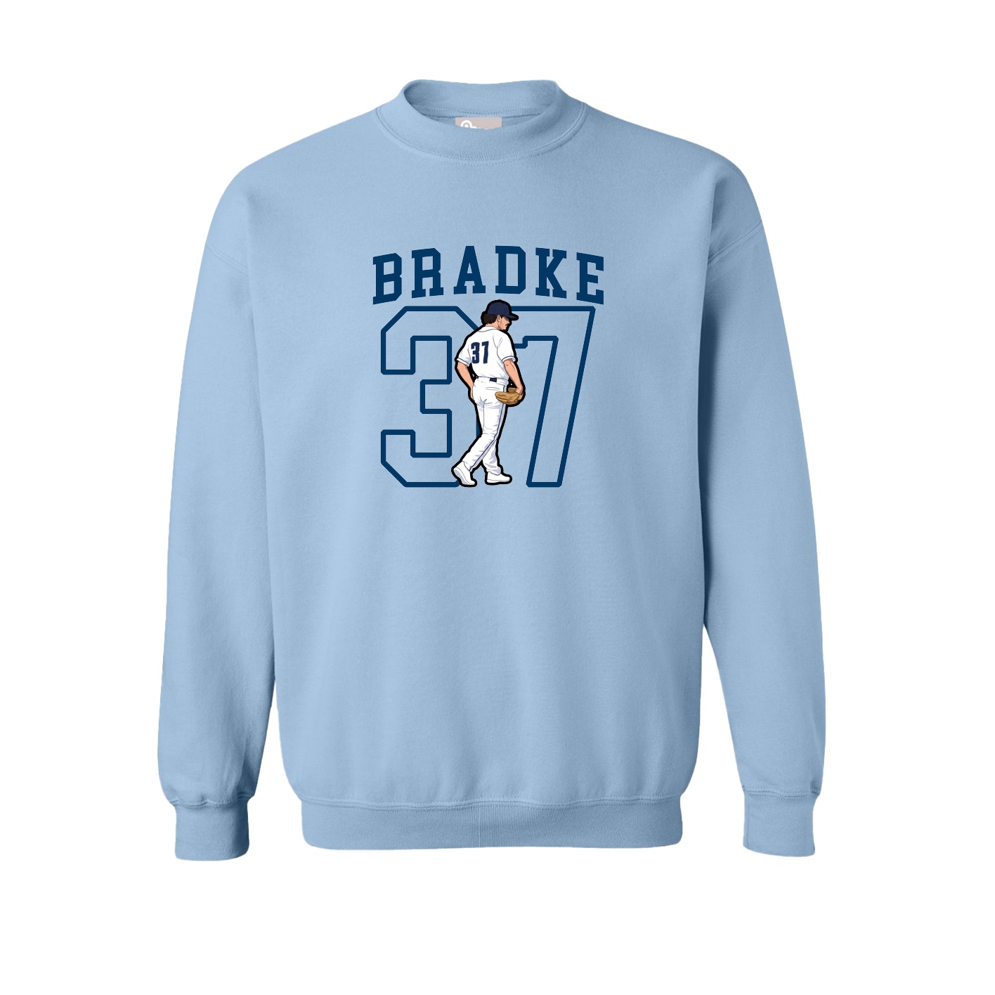 Fleece Crew — Shirsey in Light Blue