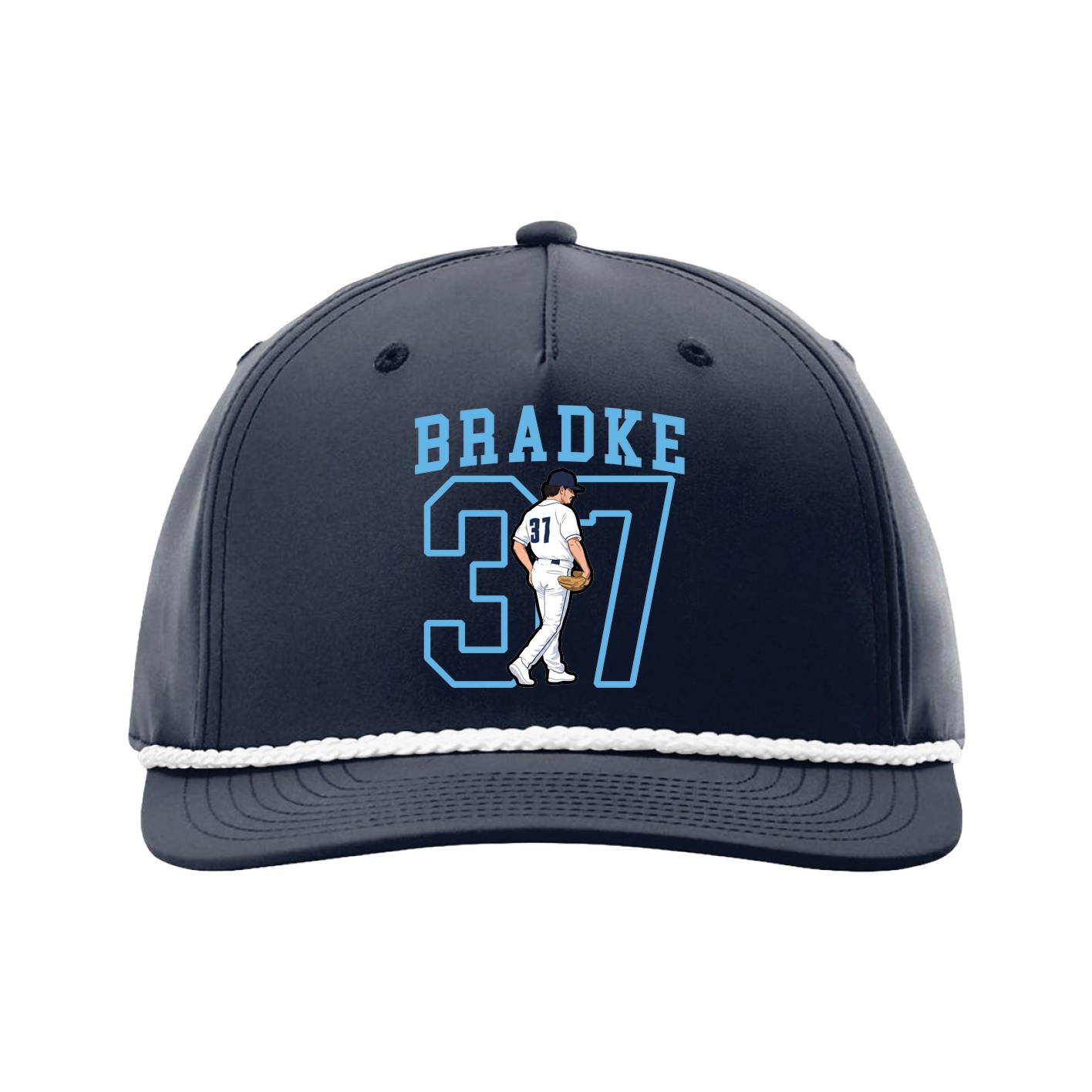 Five-Panel Classic Rope Cap — Shirsey in Navy