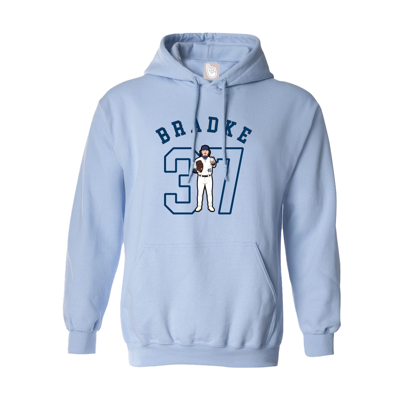 Hoodie — Shirsey Arch in Light Blue