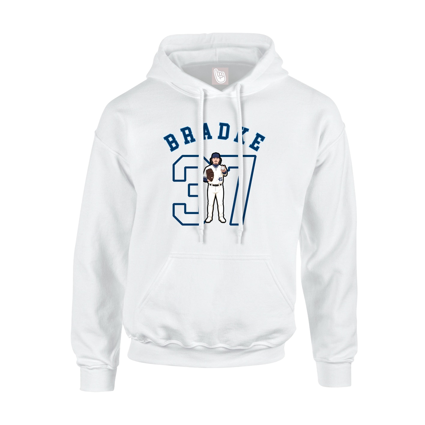 Hoodie — Shirsey Arch in White