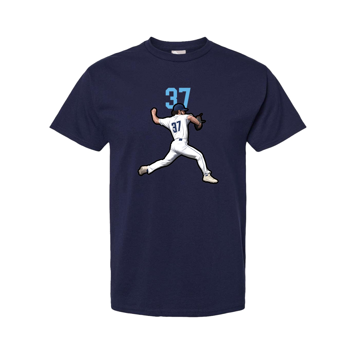 Tee — Number Top in Navy