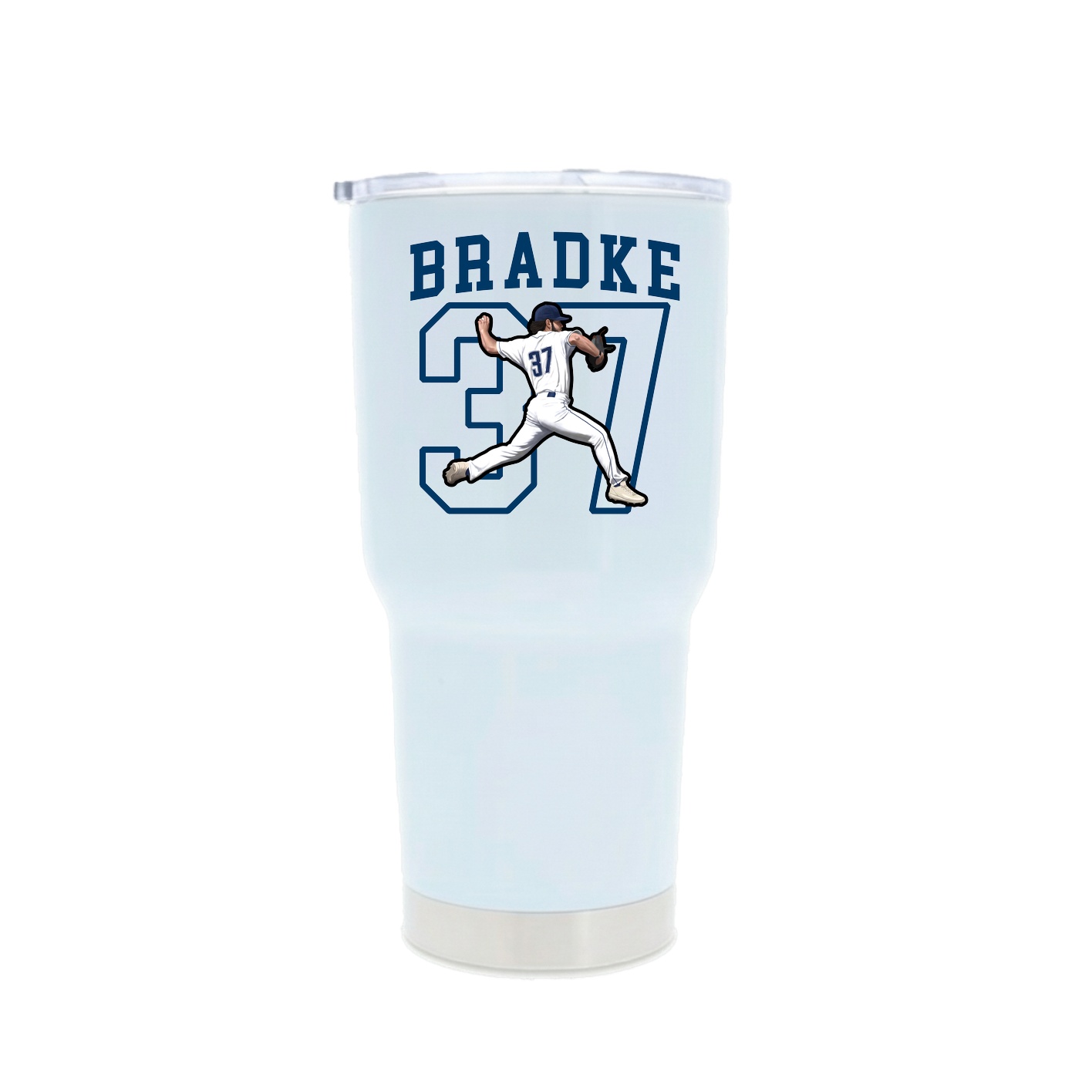 30oz Stainless Steel Tumbler — Shirsey in White