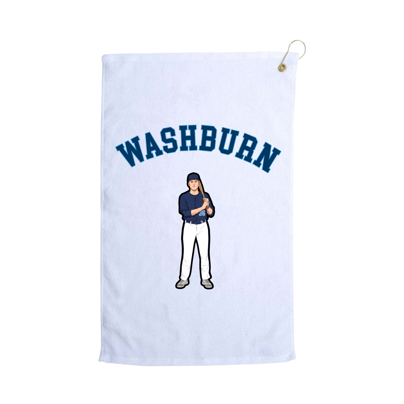 Golf Towel — Shirsey Arch in White