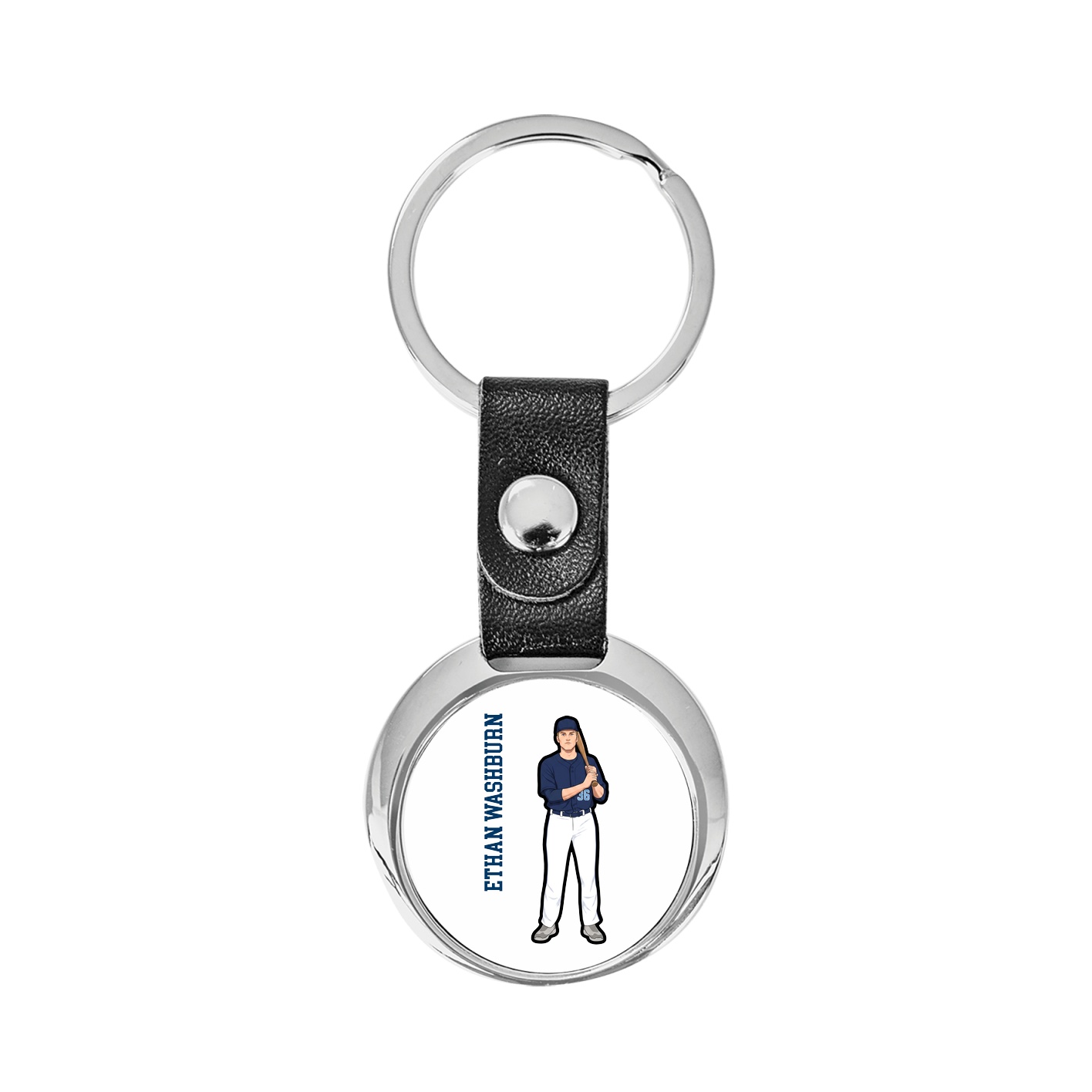 Key Chain — Name Vertical in Classic
