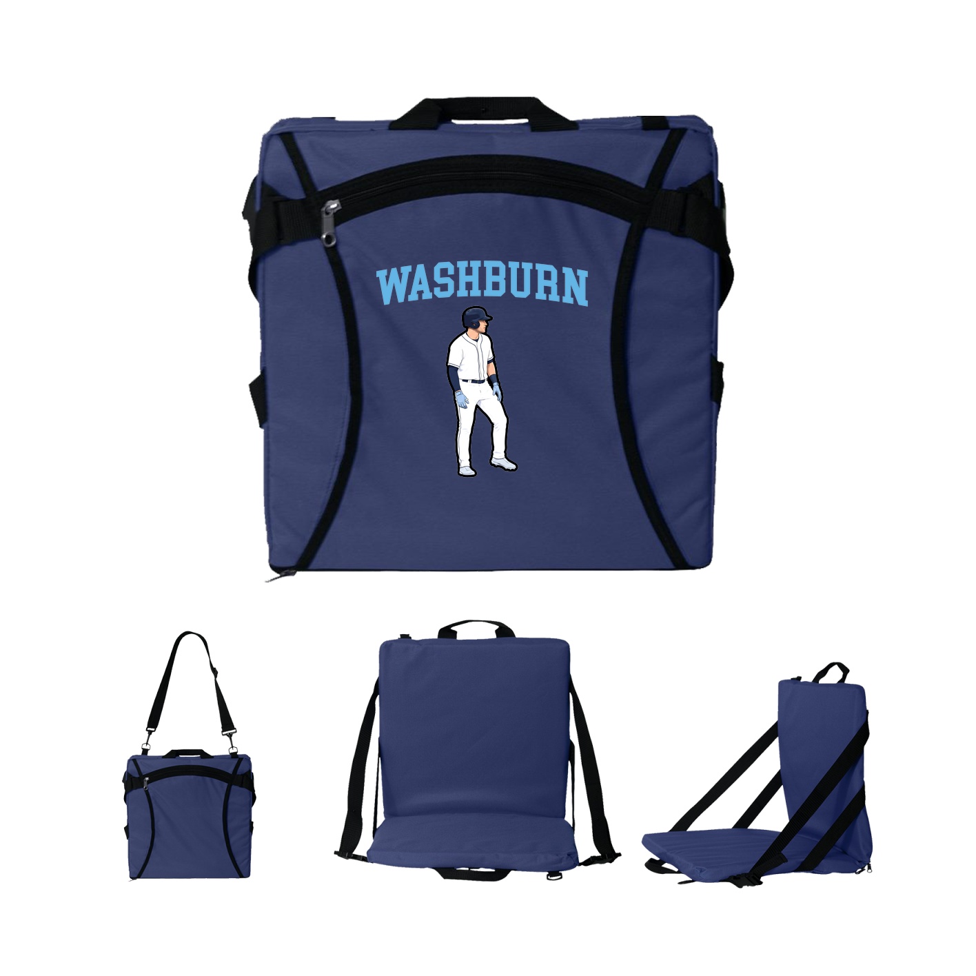 Folding Stadium Seat — Shirsey in Navy