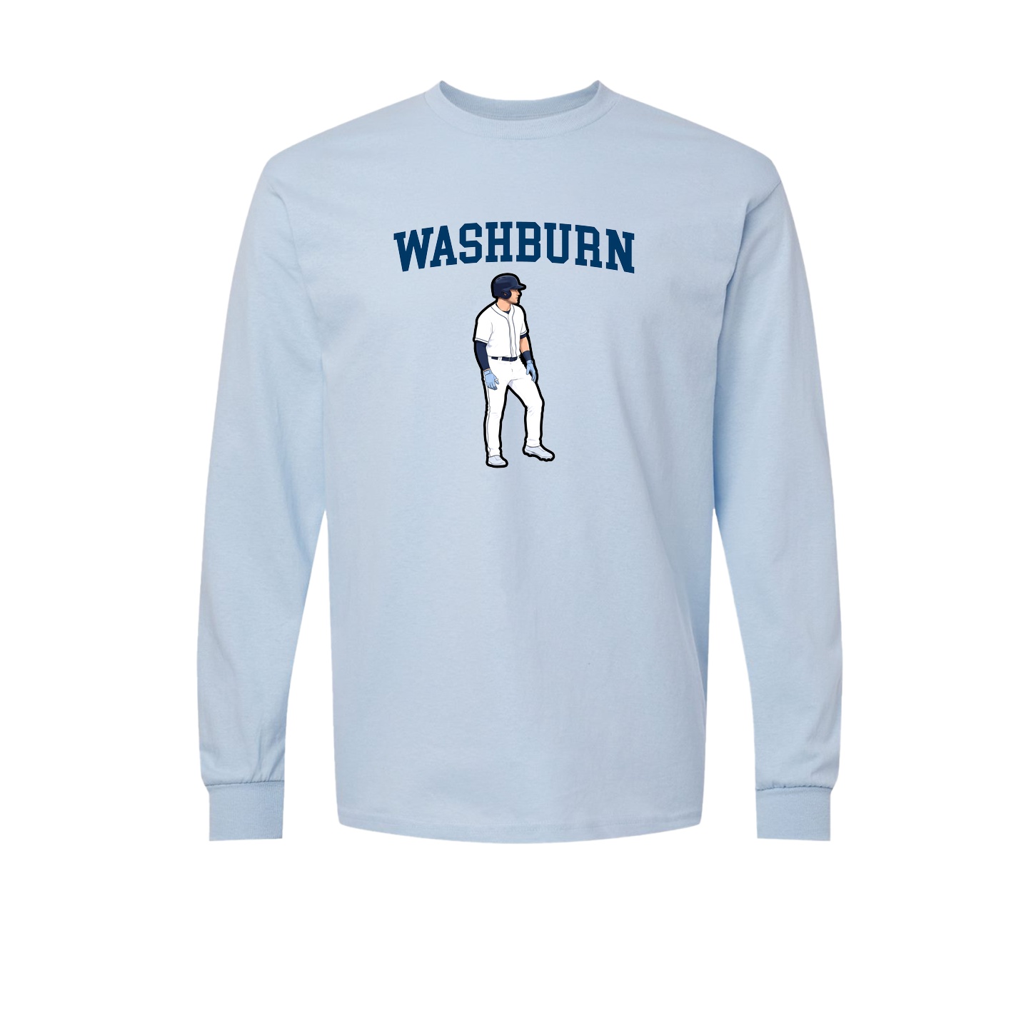 Long Sleeve Tee — Shirsey in Light Blue