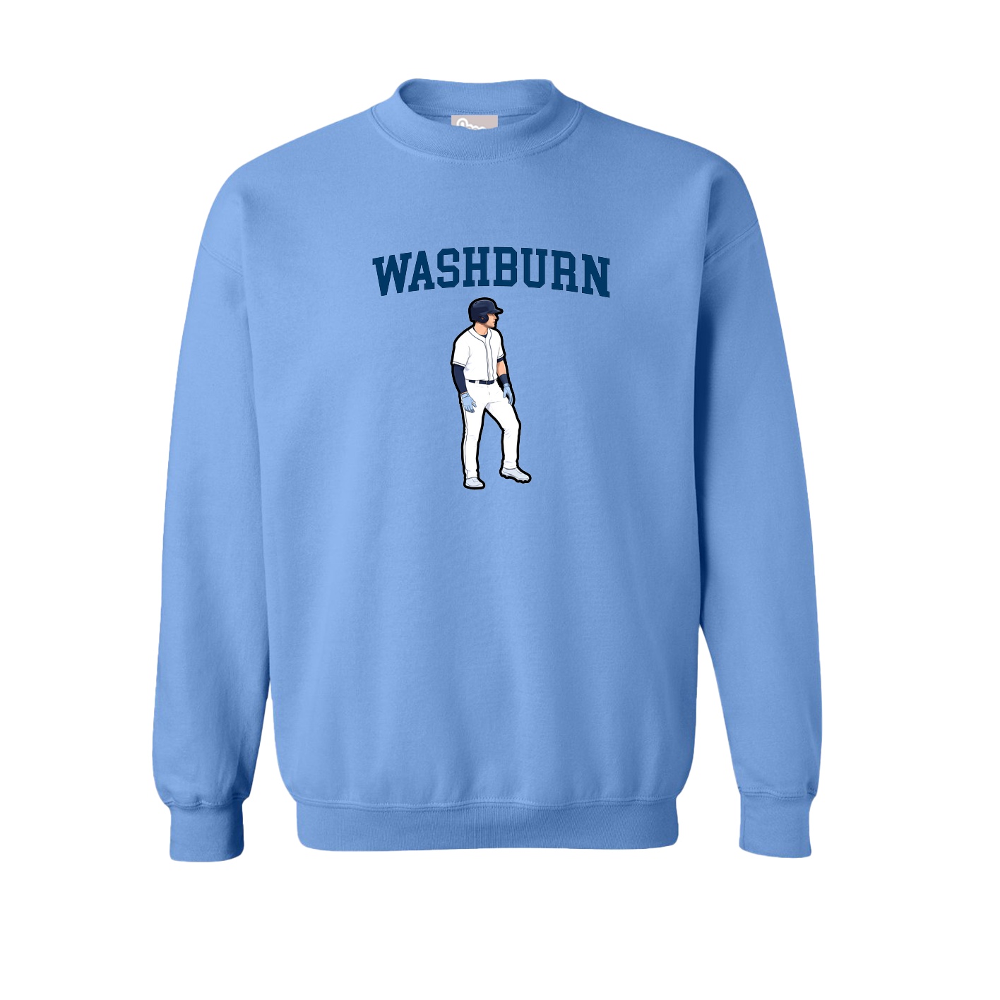 Fleece Crew — Shirsey in Powder Blue