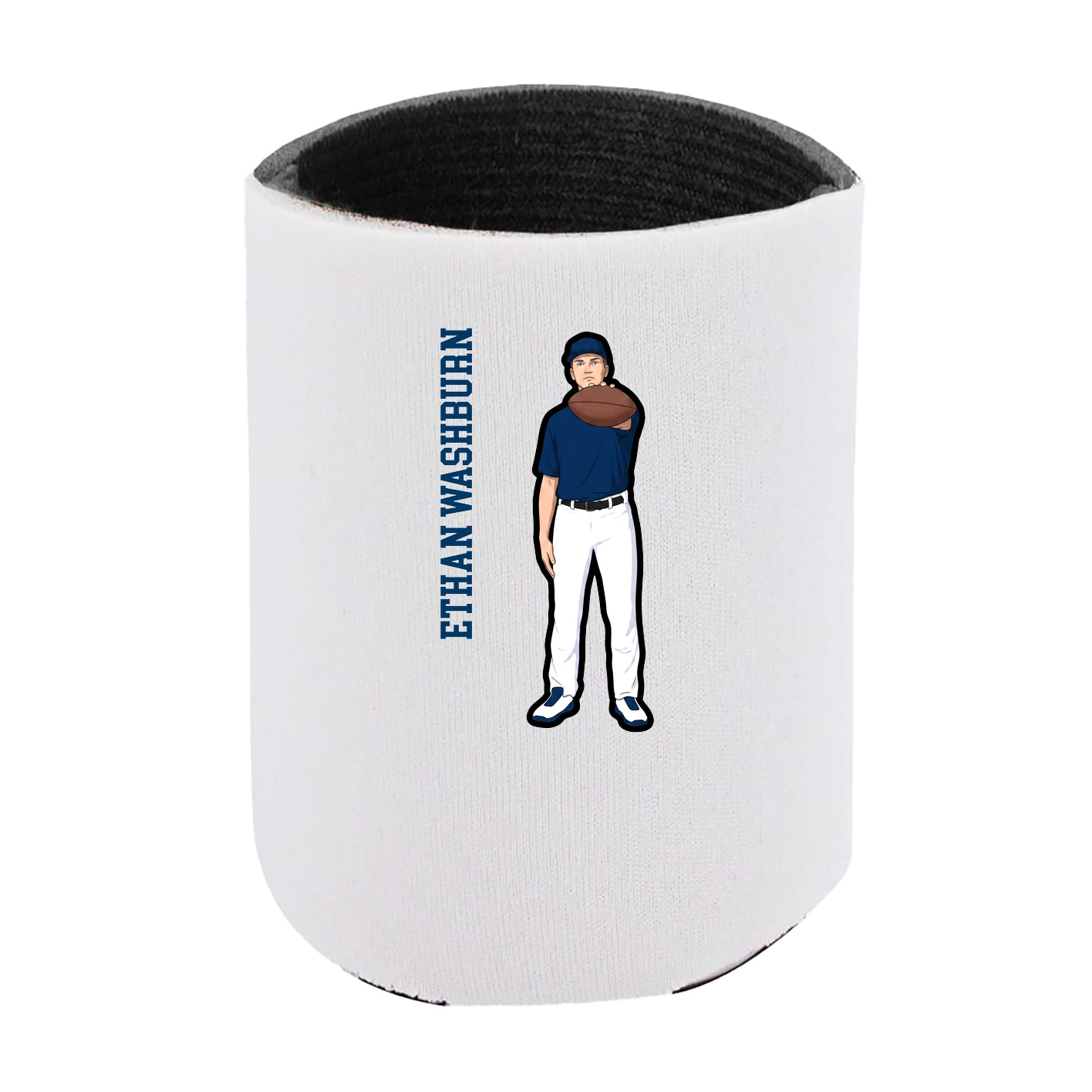 Can Holder — Name Vertical in White