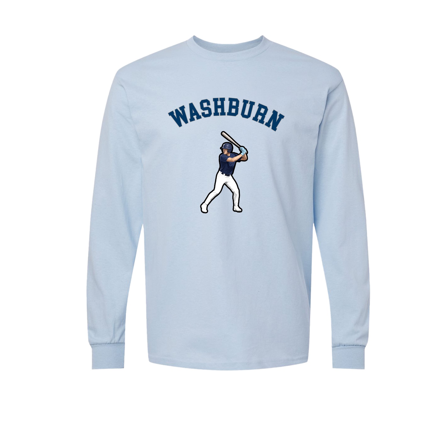 Long Sleeve Tee — Shirsey Arch in Light Blue