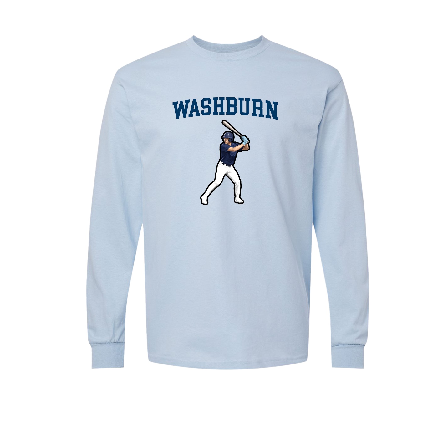 Long Sleeve Tee — Shirsey in Light Blue