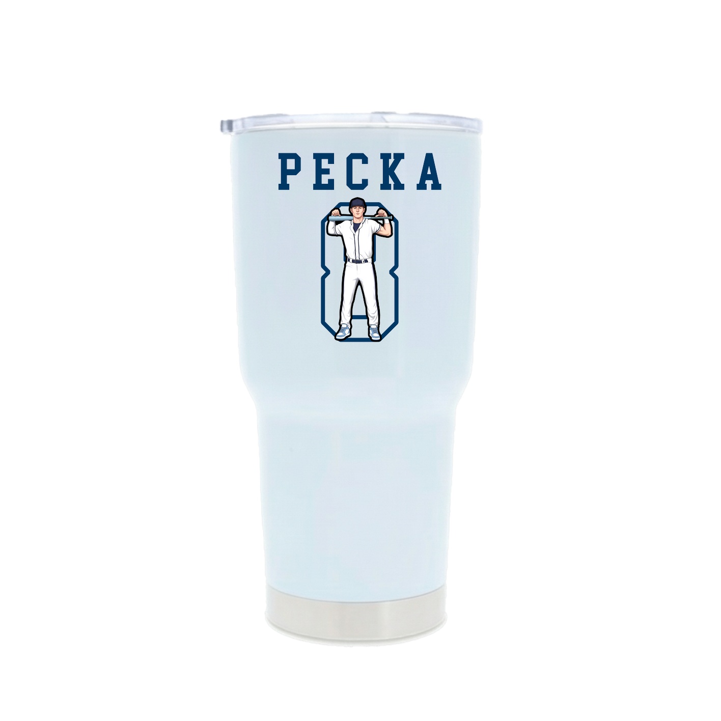 30oz Stainless Steel Tumbler — Shirsey in White