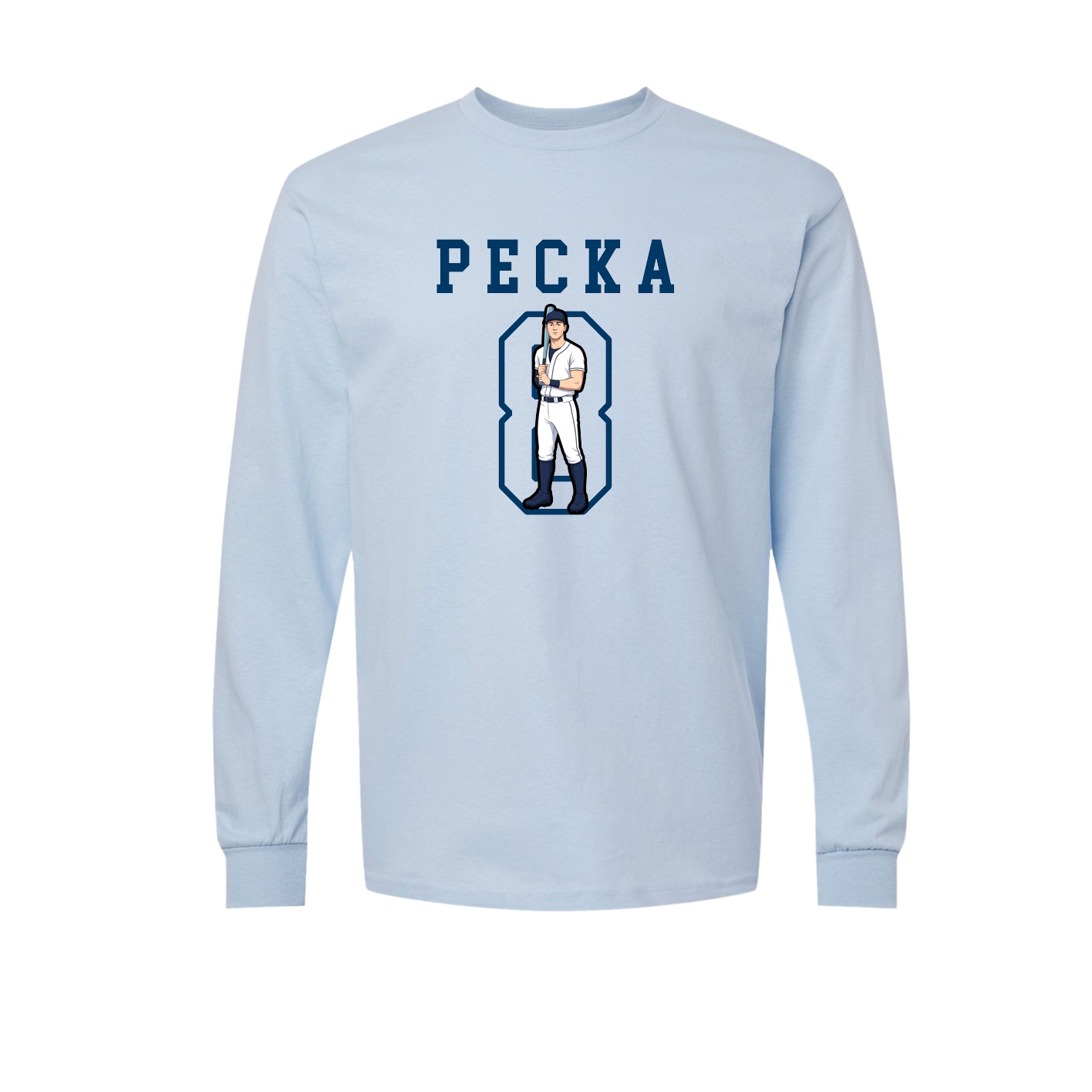 Long Sleeve Tee — Shirsey in Light Blue