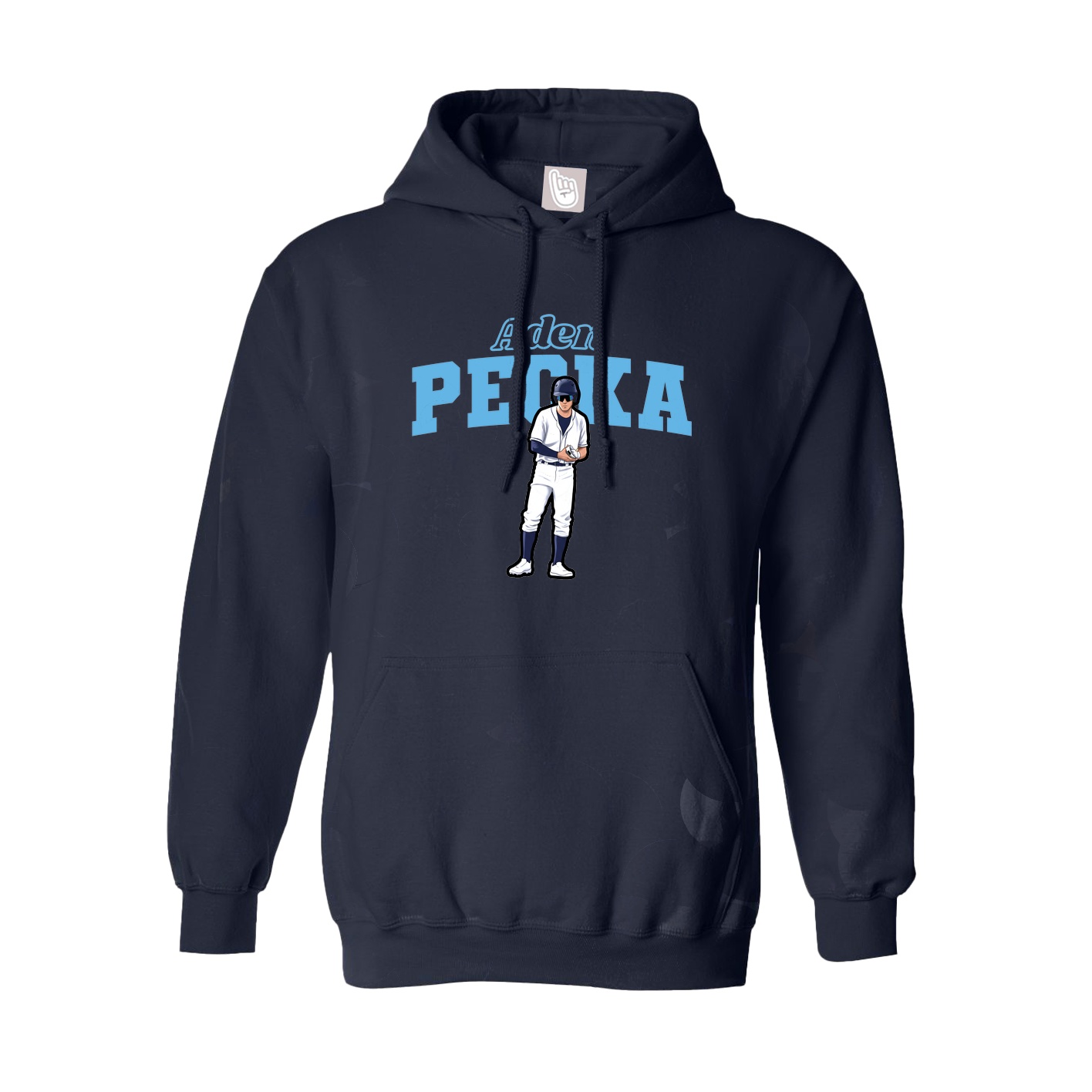 Hoodie — Name Arch in Navy