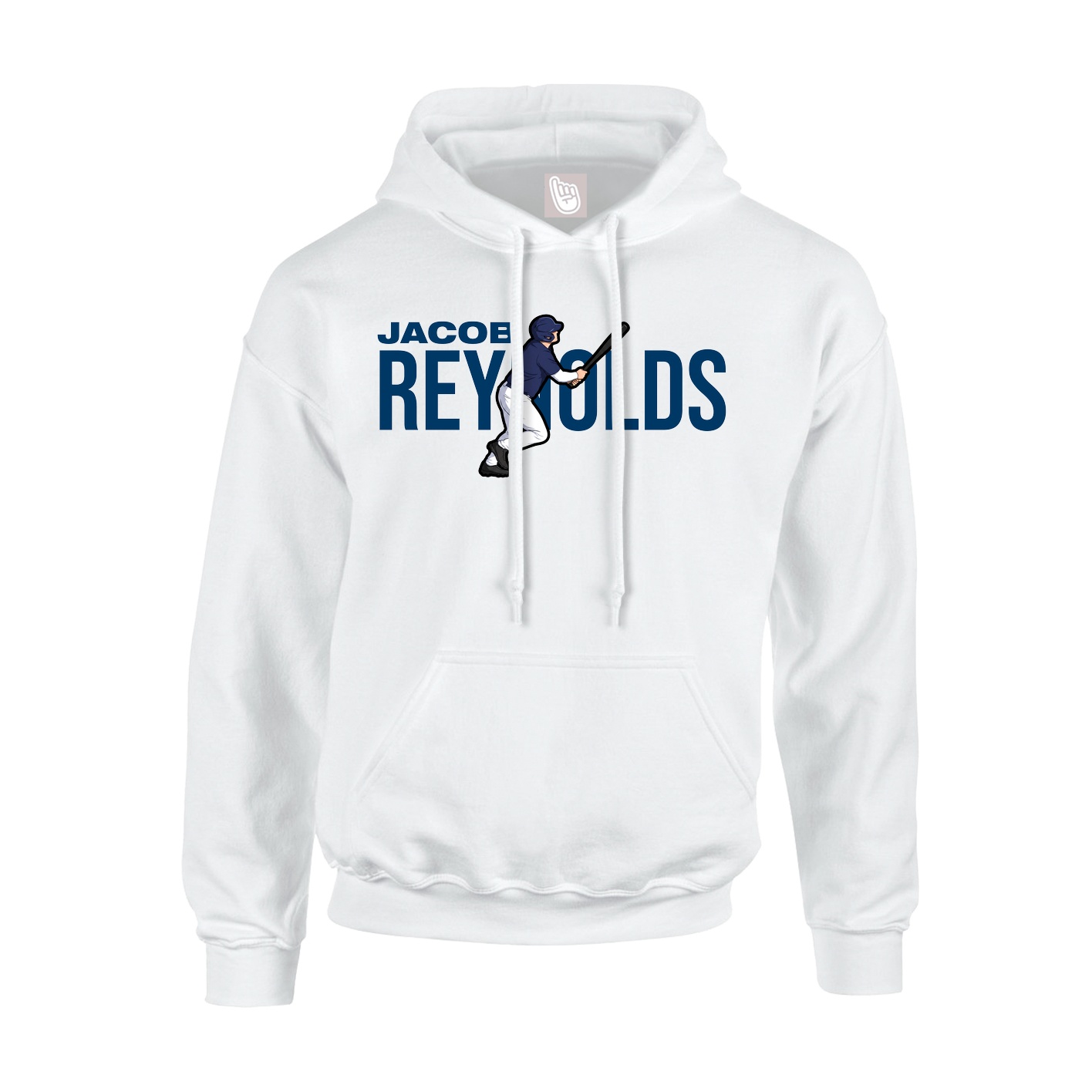 Youth Hoodie — Player Name in White