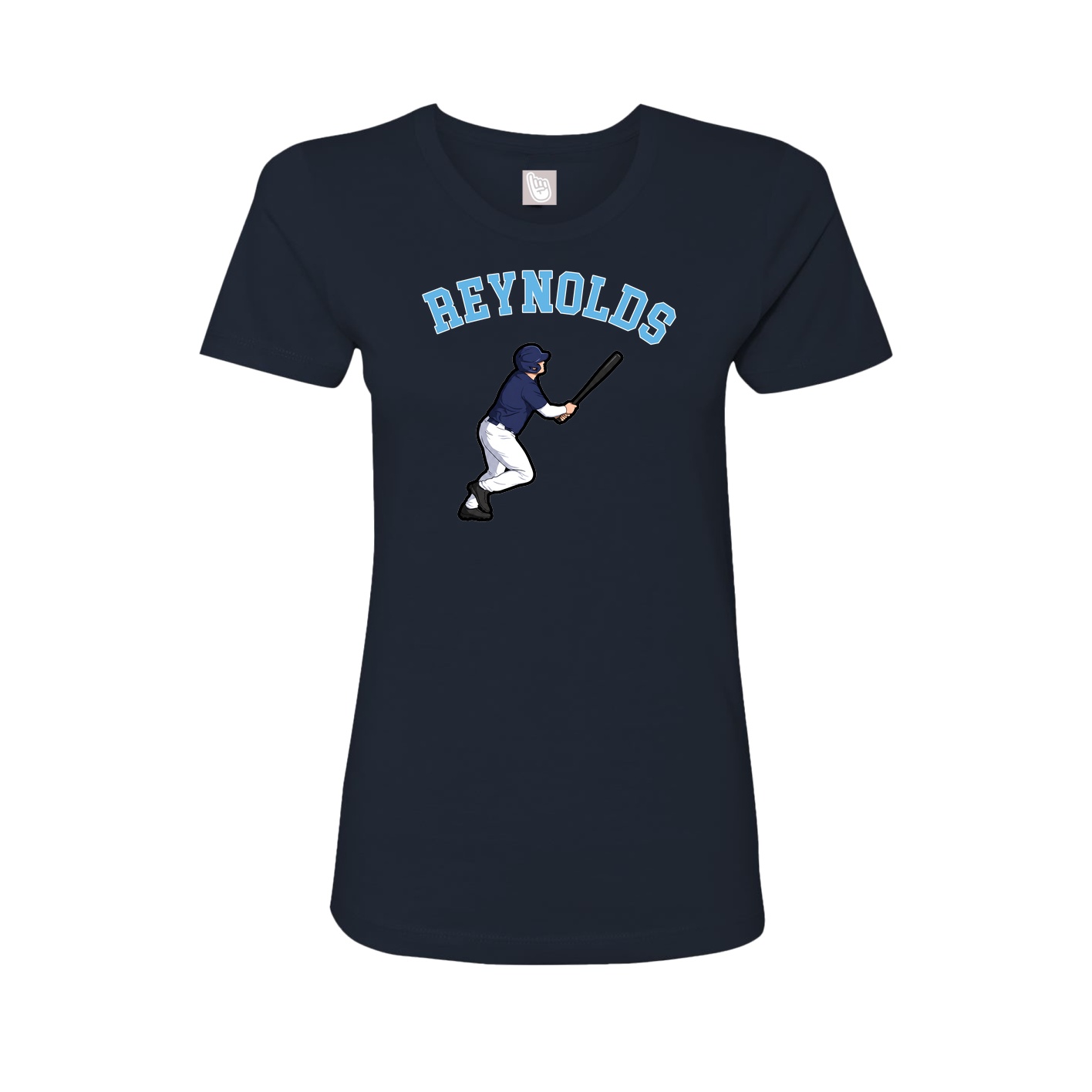 Fitted Women's Tee — Shirsey Arch in Navy