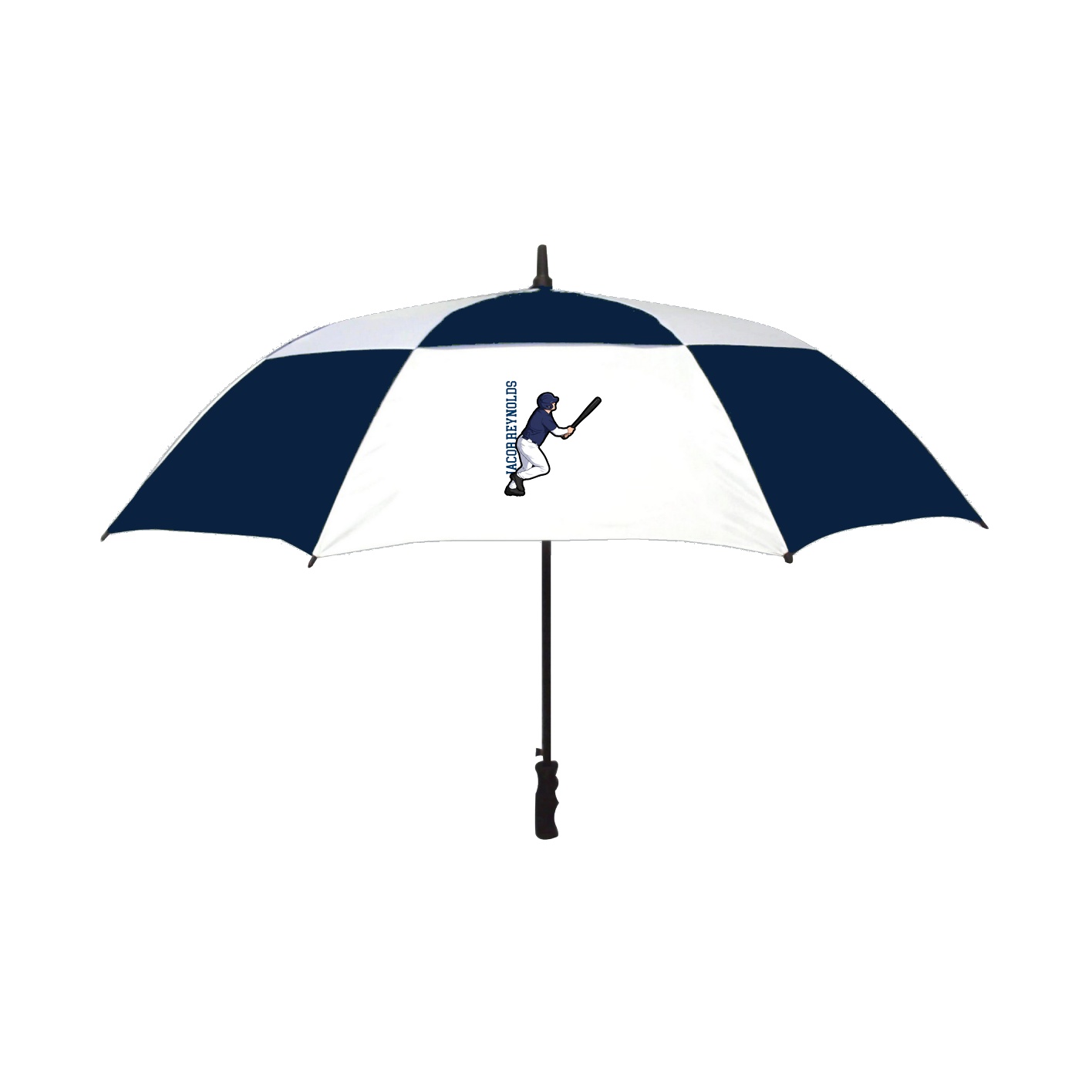 Golf Umbrella — Name Vertical in Navy