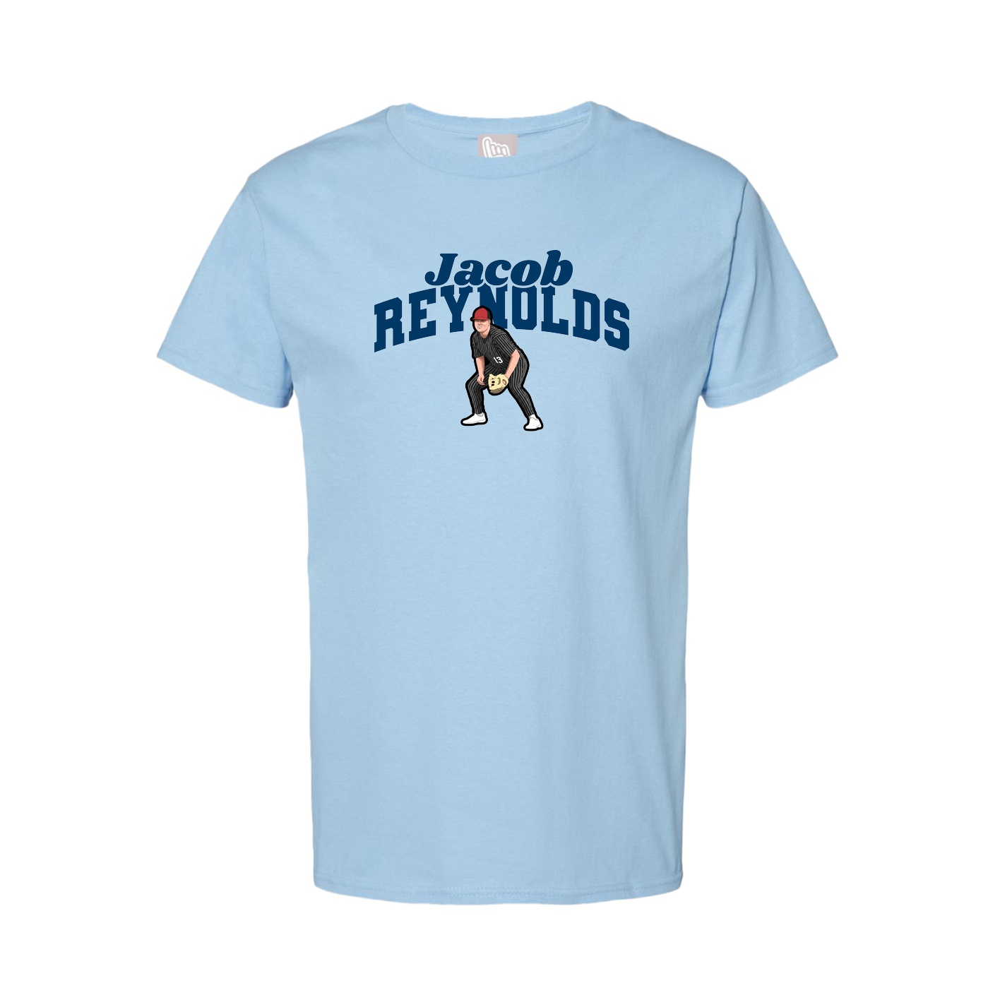 Youth Tee — Signature Arch in Light Blue