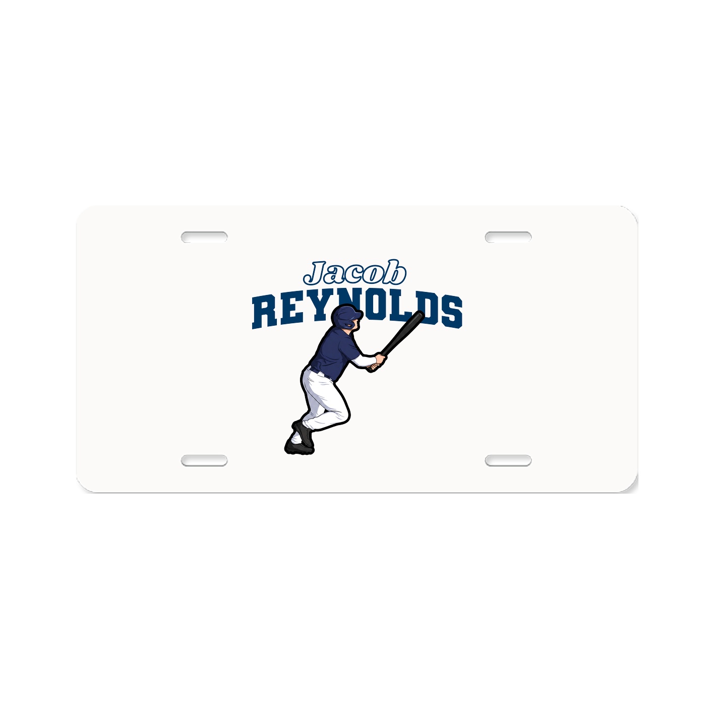 License Plate — Name Arch in Classic