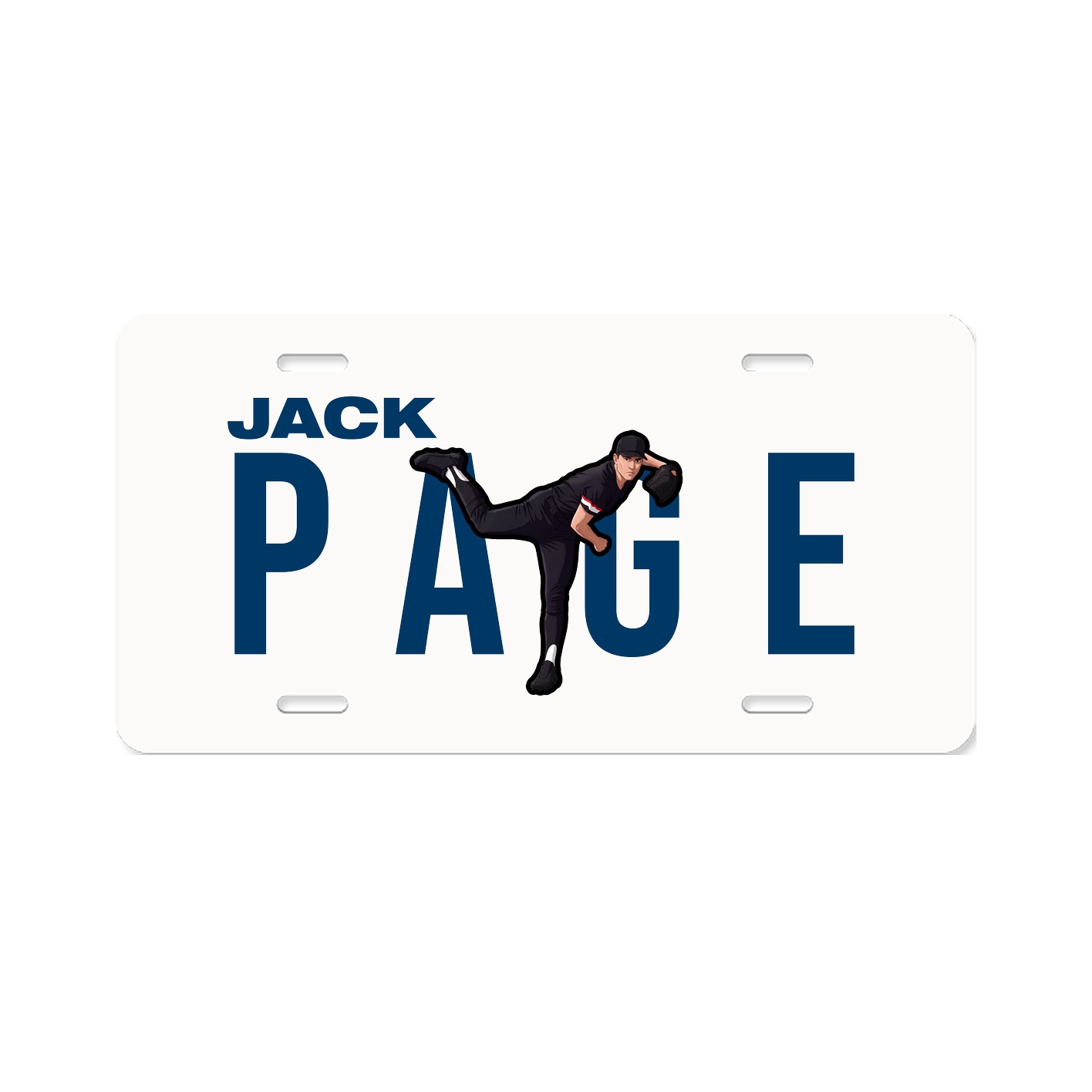 License Plate — Player Name in Classic