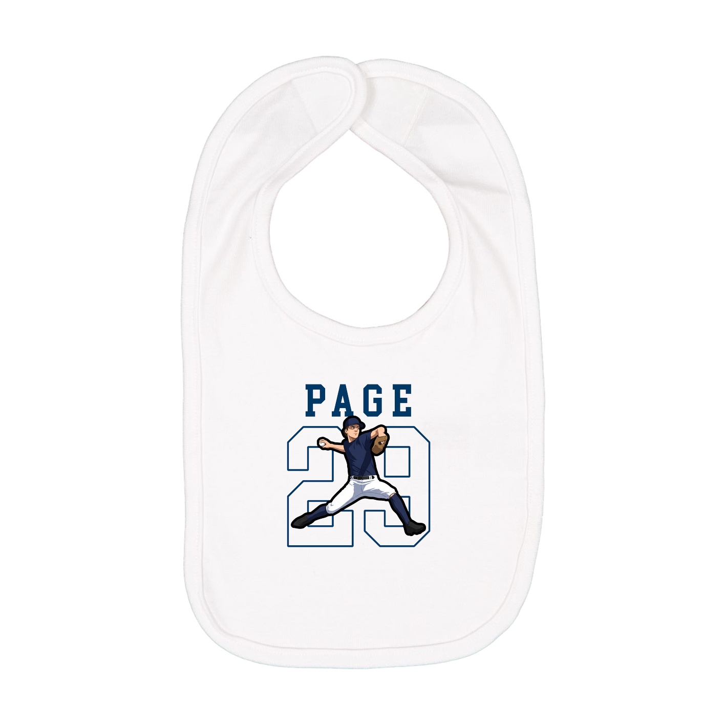 Infant Bib — Shirsey in White