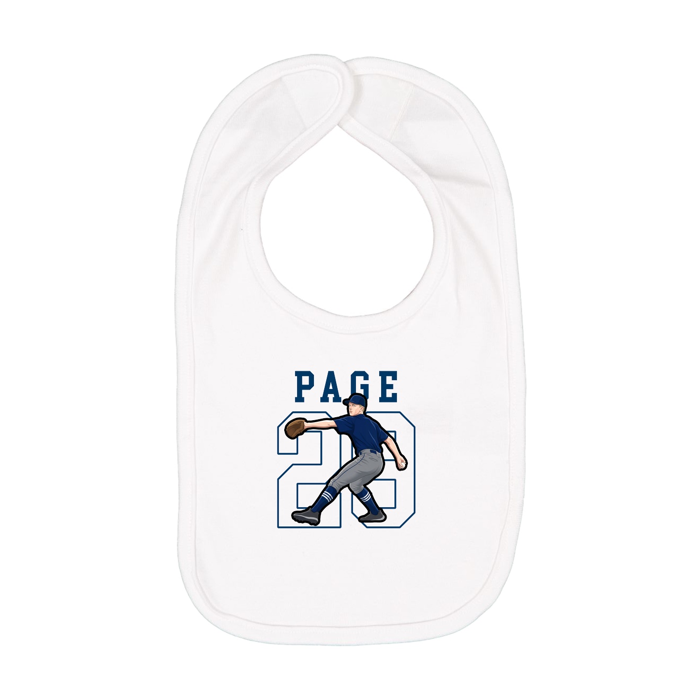 Infant Bib — Shirsey in White