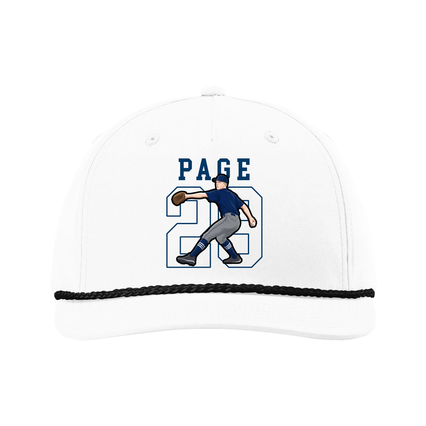 Five-Panel Classic Rope Cap — Shirsey in White