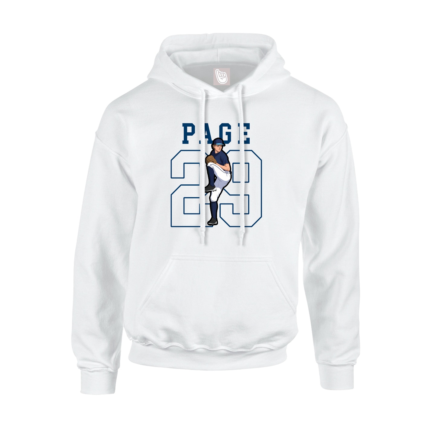 Hoodie — Shirsey in White