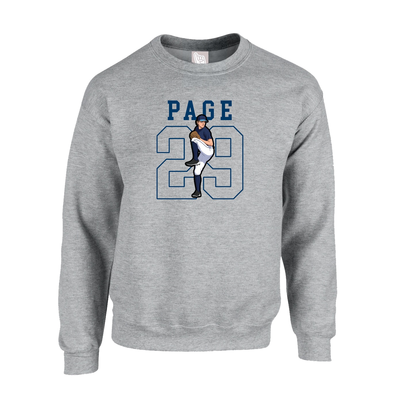 Fleece Crew — Shirsey in Grey