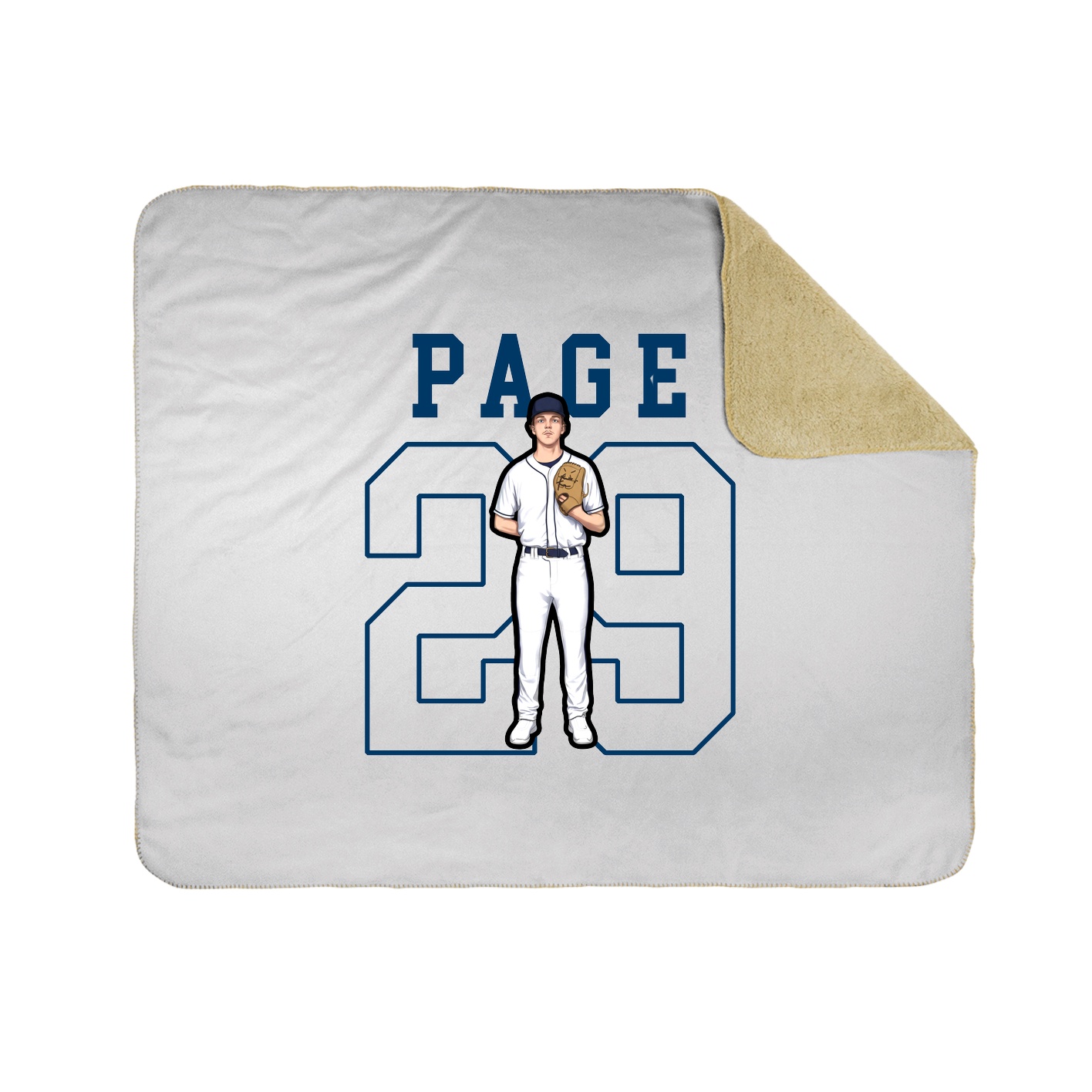 Throw Blanket — Shirsey in White