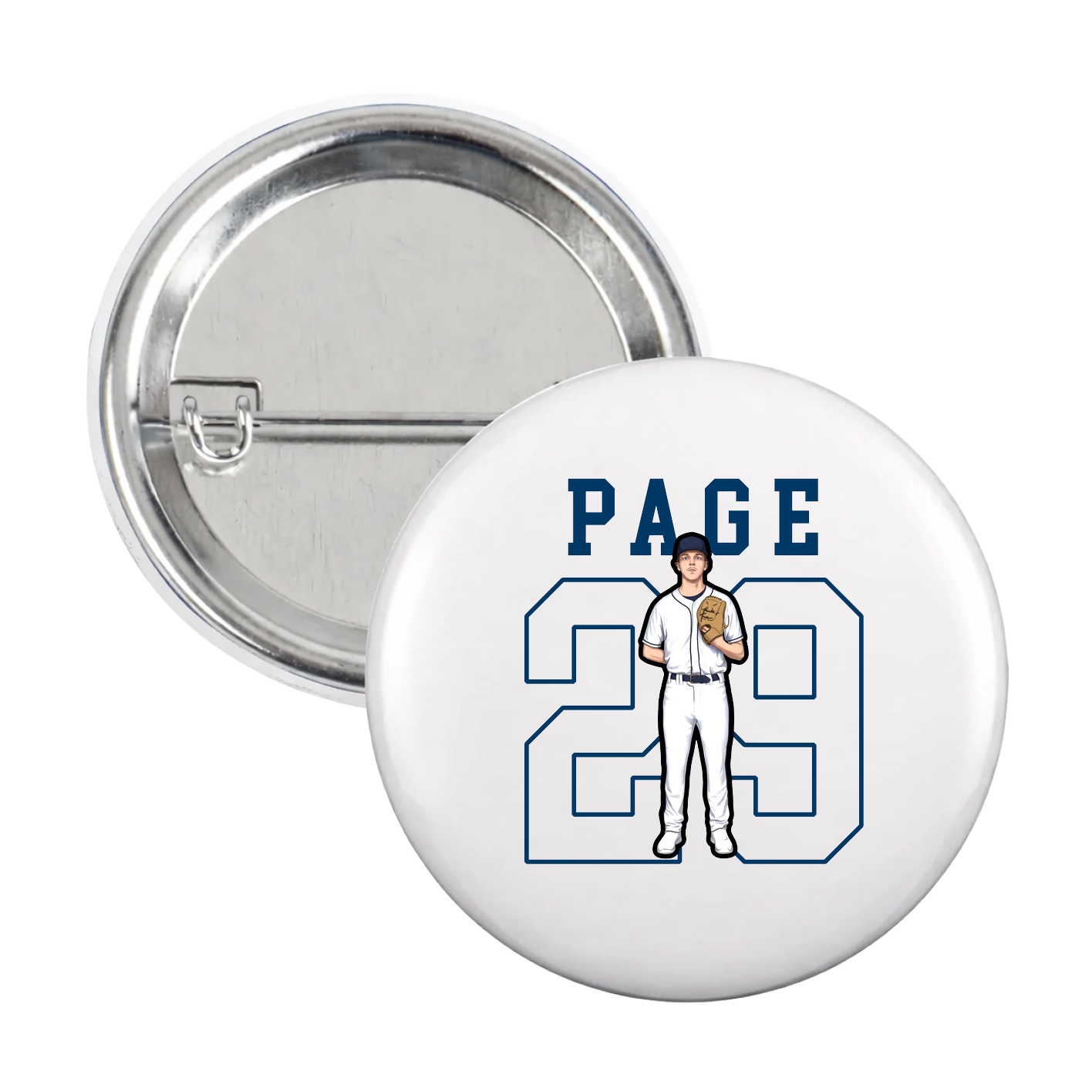 Game Day Button — Shirsey in White