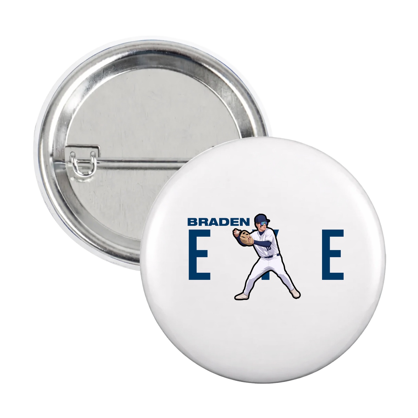 Game Day Button — Player Name in White