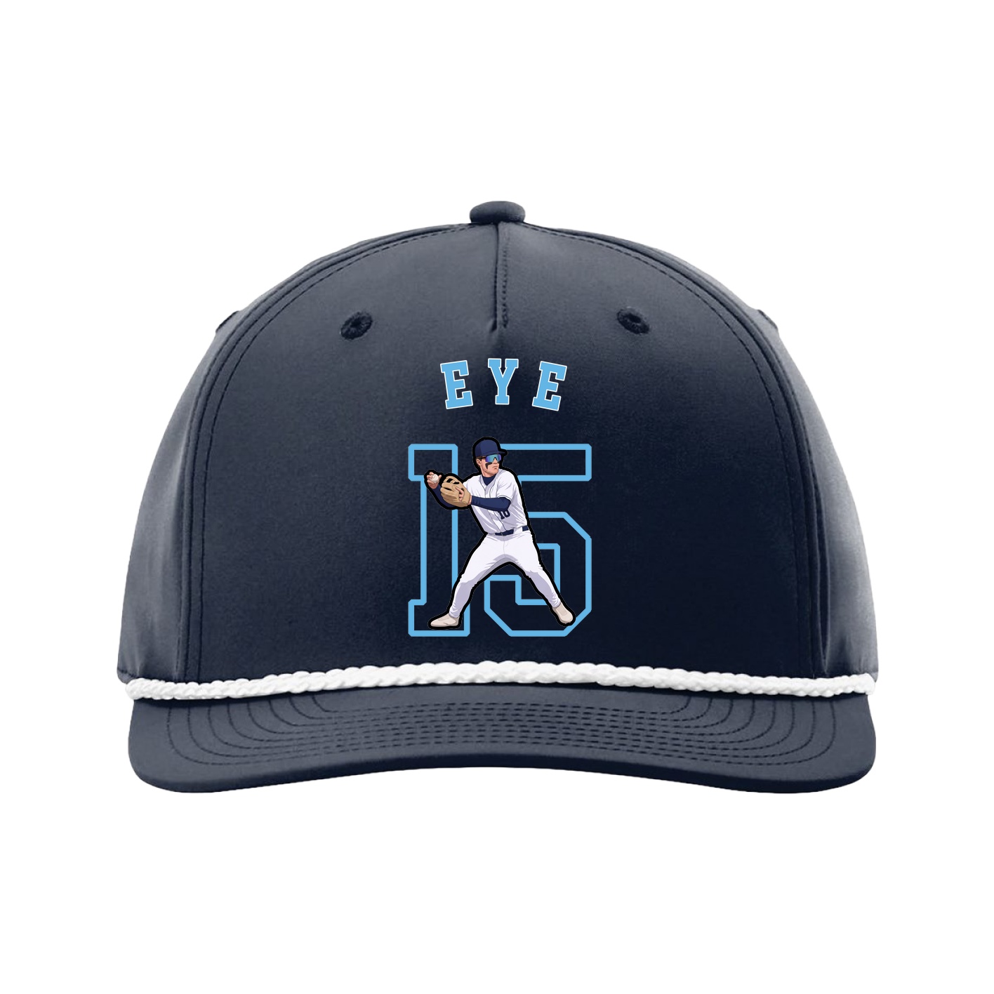 Five-Panel Classic Rope Cap — Shirsey Arch in Navy
