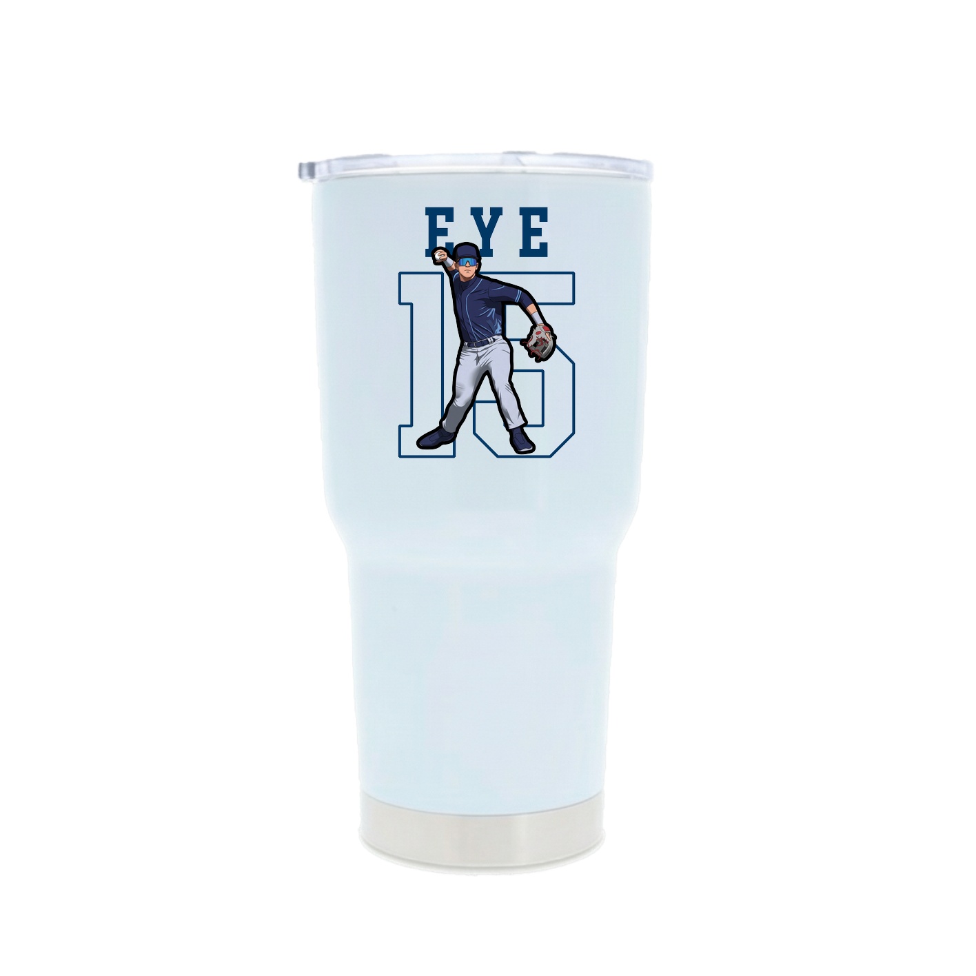 30oz Stainless Steel Tumbler — Shirsey in White