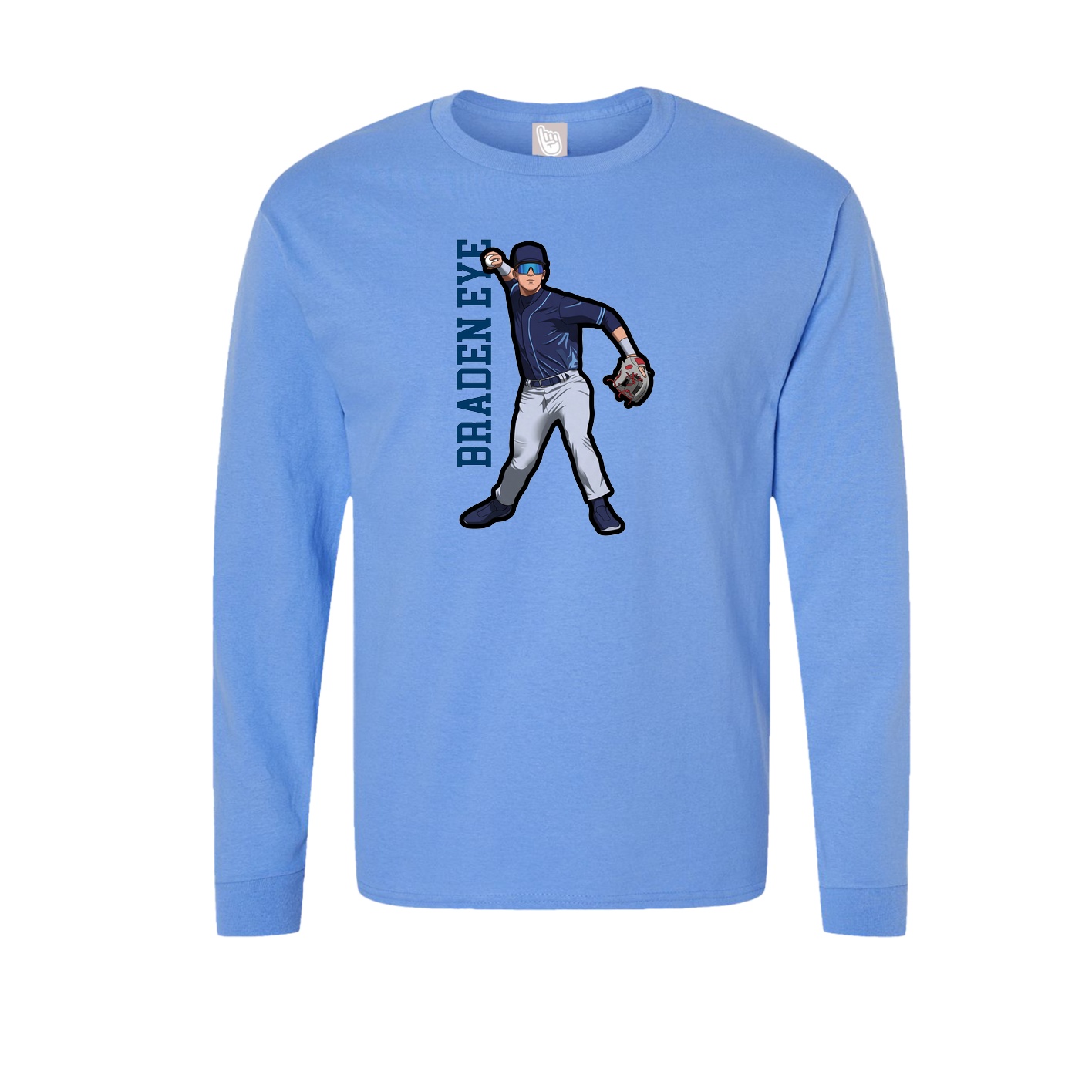 Long Sleeve Tee — Classic in Powder Blue