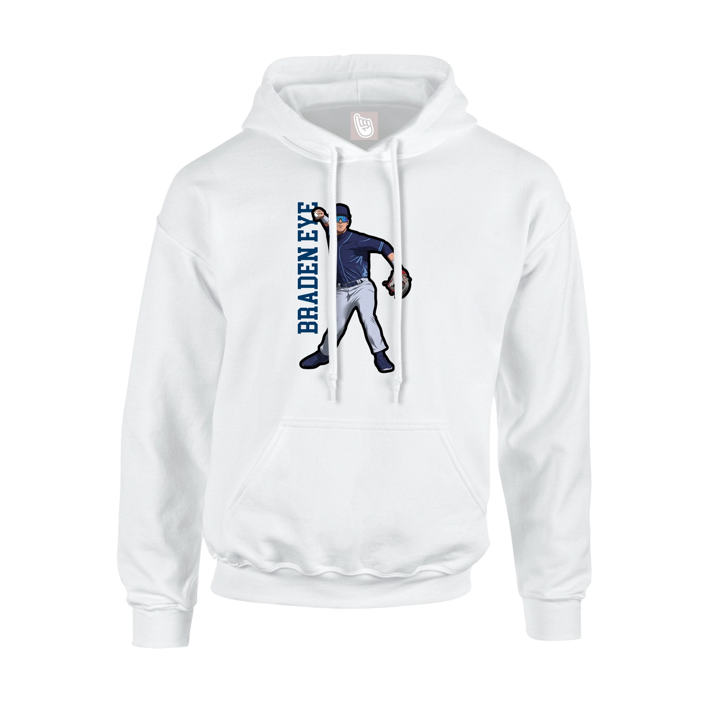 Youth Hoodie — Classic in White